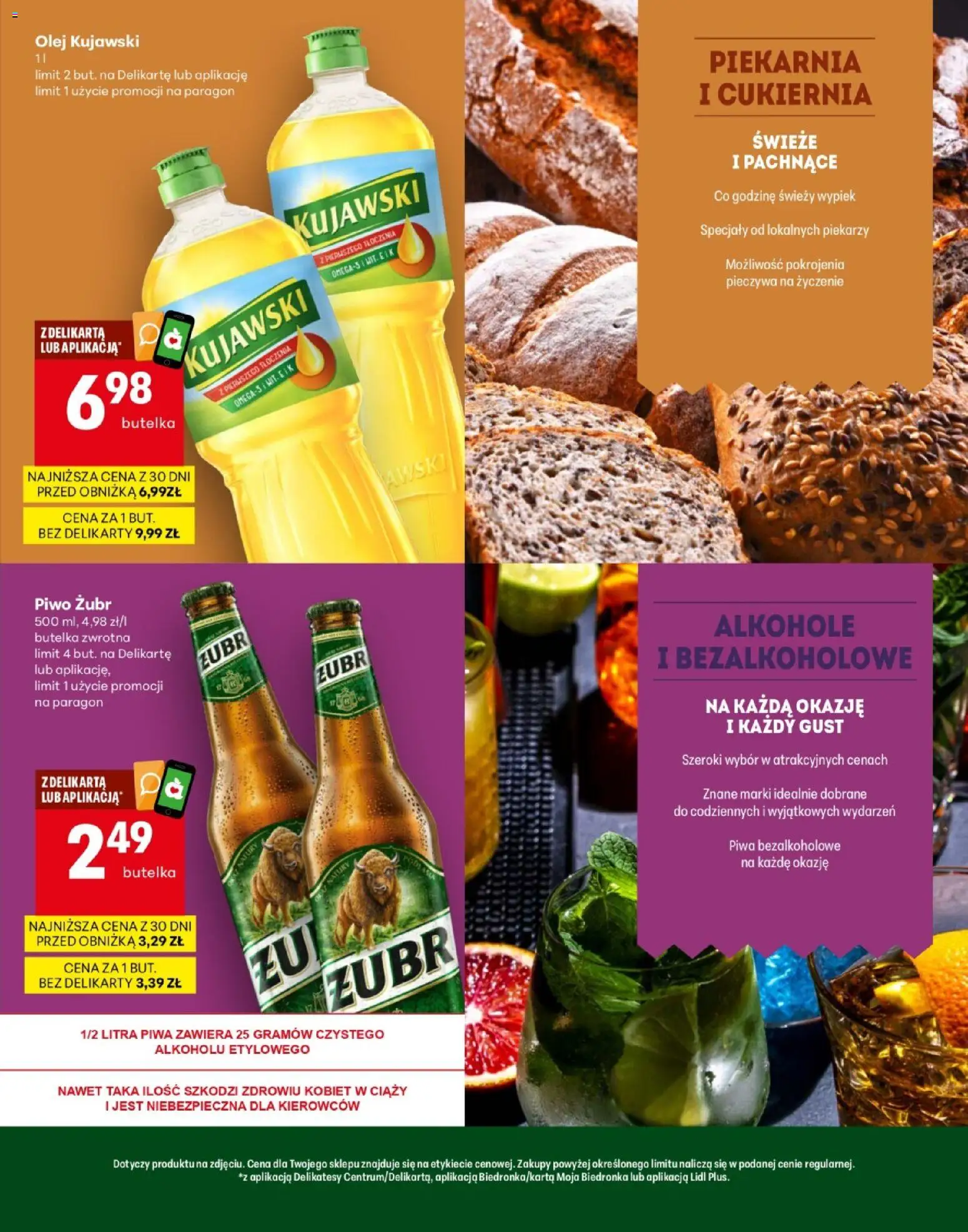 Delikatesy Centrum gazetka - Szydłowiec Otwarcie od 12.03.2026 | Strona: 3 | Produkty: Piekarnia, Olej kujawski, Olej, Piwo