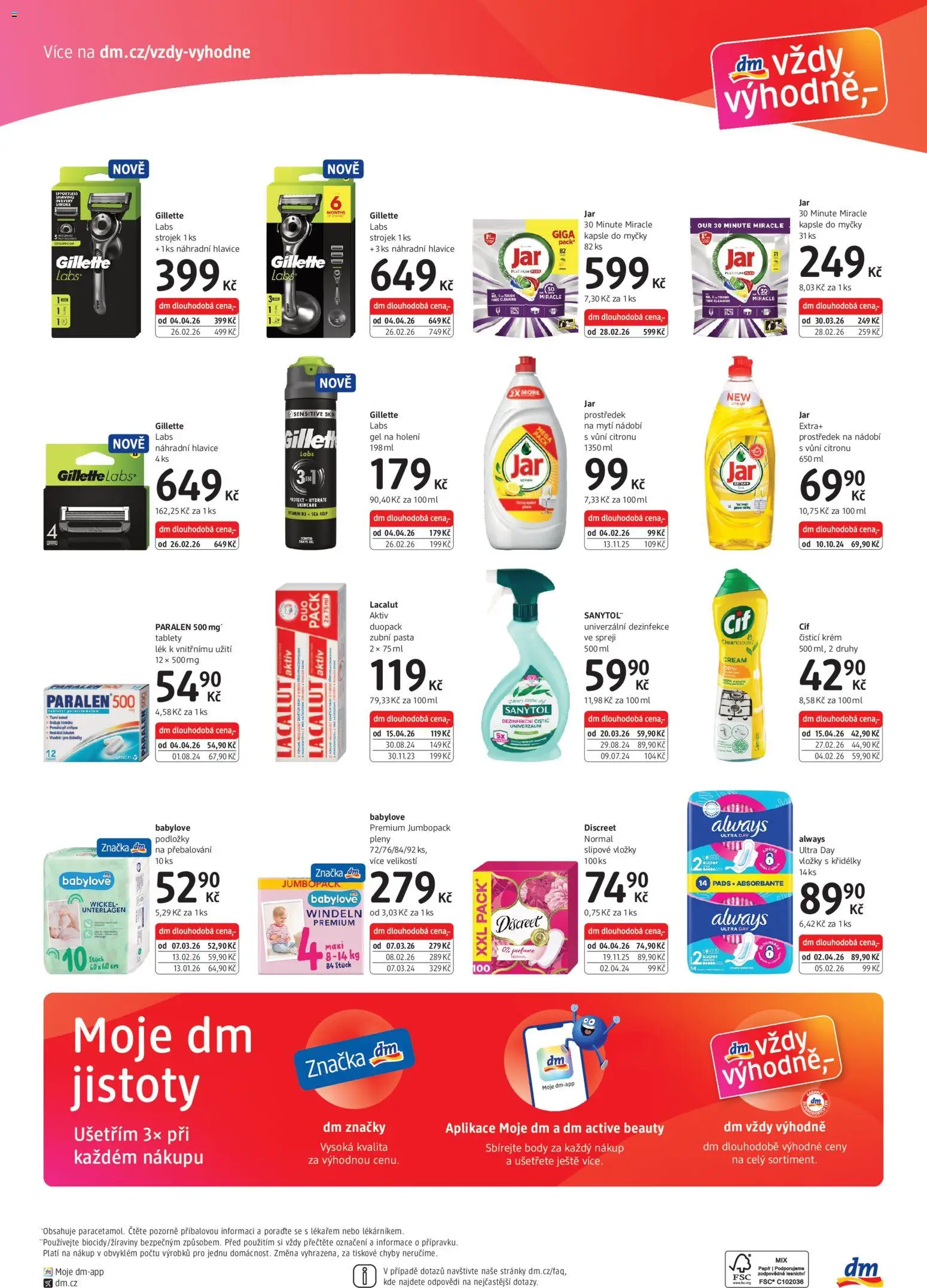 dm drogerie leták - Express od 16.04.2026 | Strana: 4 | Produkty: Nádobí, Gel na holení, Lacalut, Lacalut Aktiv