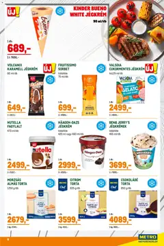 Metro Grill katalógus 2026/05 - amely érvényes a következő dátumtól: 02.05.2026 | Oldal: 9 | Termékek: Torta, Nutella, Jégkrém, Citrom