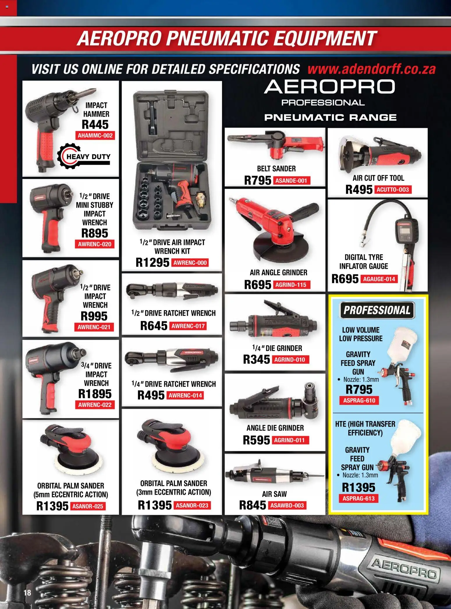 New Adendorff catalogue – valid from 01/07/2026 | Page: 20 | Products: Belt, Grinder, Wrench, Angle grinder