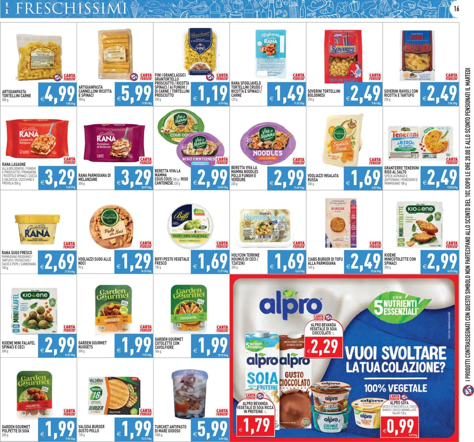 Volantino PIM Supermercati del 29.04.2026 | Pagina: 16 | Prodotti: Insalata, Tofu, Cocco, Parmigiano reggiano