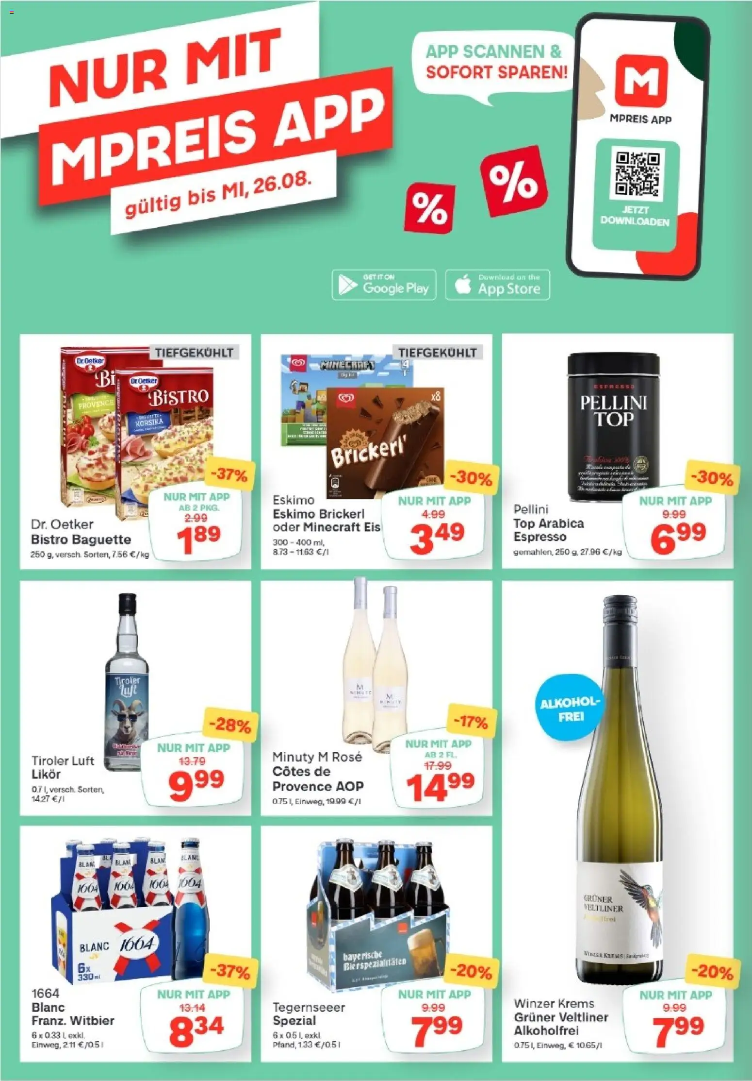 MPREIS Hohenems gültig ab 13.08.2026 | Seite: 14 | Produkte: Eis, Jääkaappipakastin