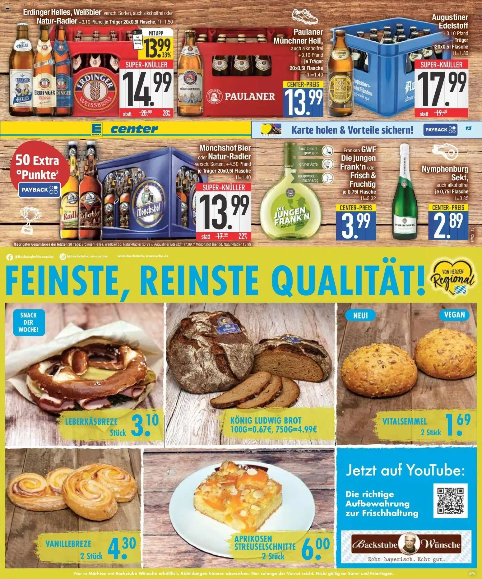 Edeka - EDEKA: Wochenangebote (ab 28.06.2026) » Angebote Online | Seite: 13 | Produkte: Monchshof, Erdinger, Weißbier, Paulaner