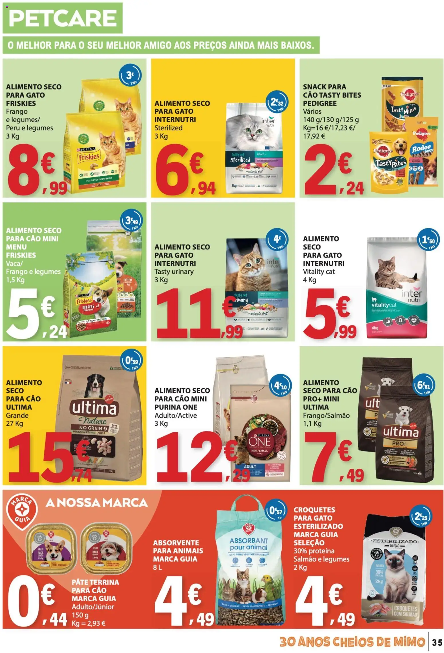 E.Leclerc folheto │ válido de 20/08/2026 | Página: 35 | Produtos: Purina one, Salmão, Patê, Proteina