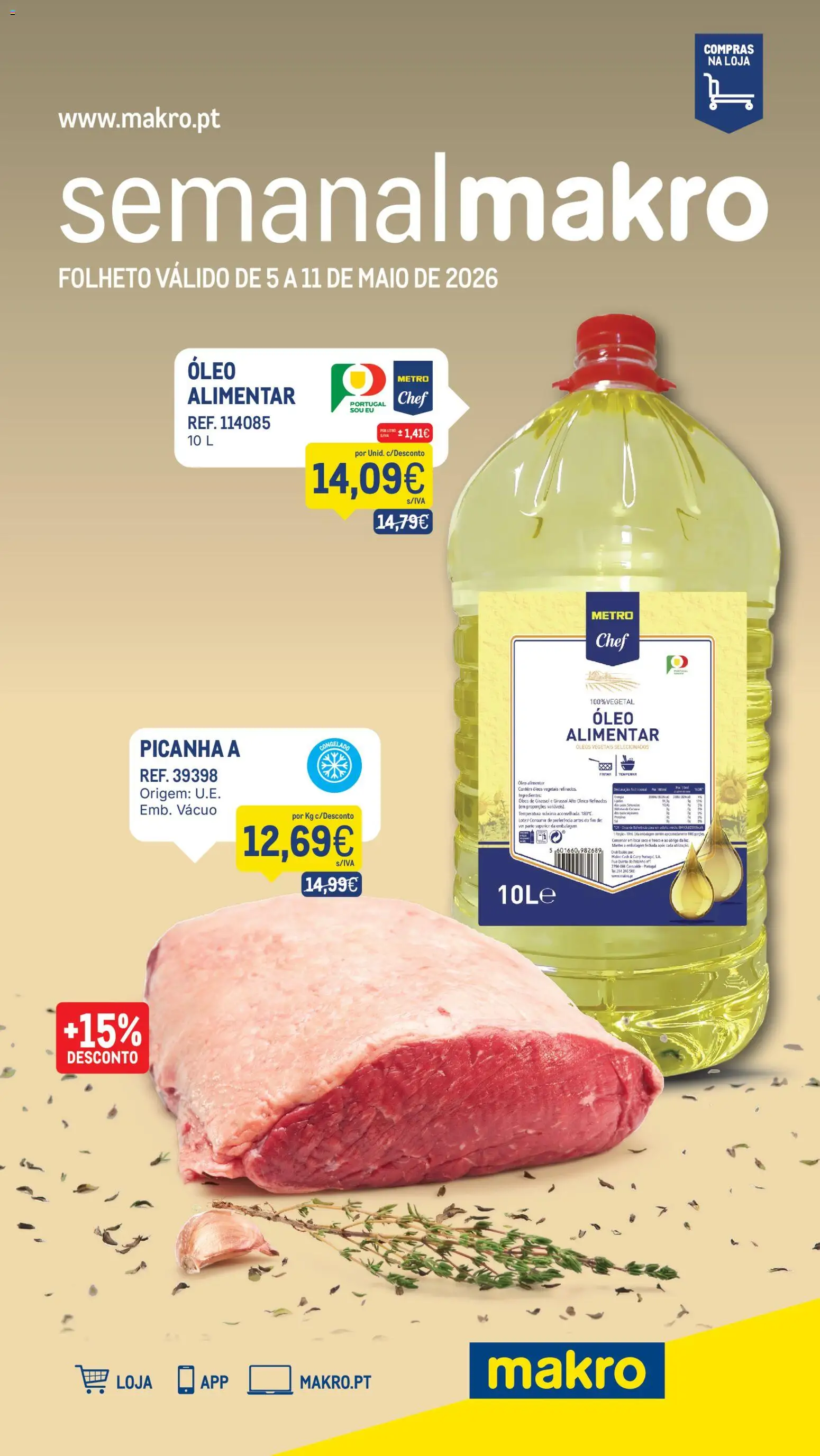 Makro folheto │ válido de 05.05.2026 | Página: 1 | Produtos: Óleo