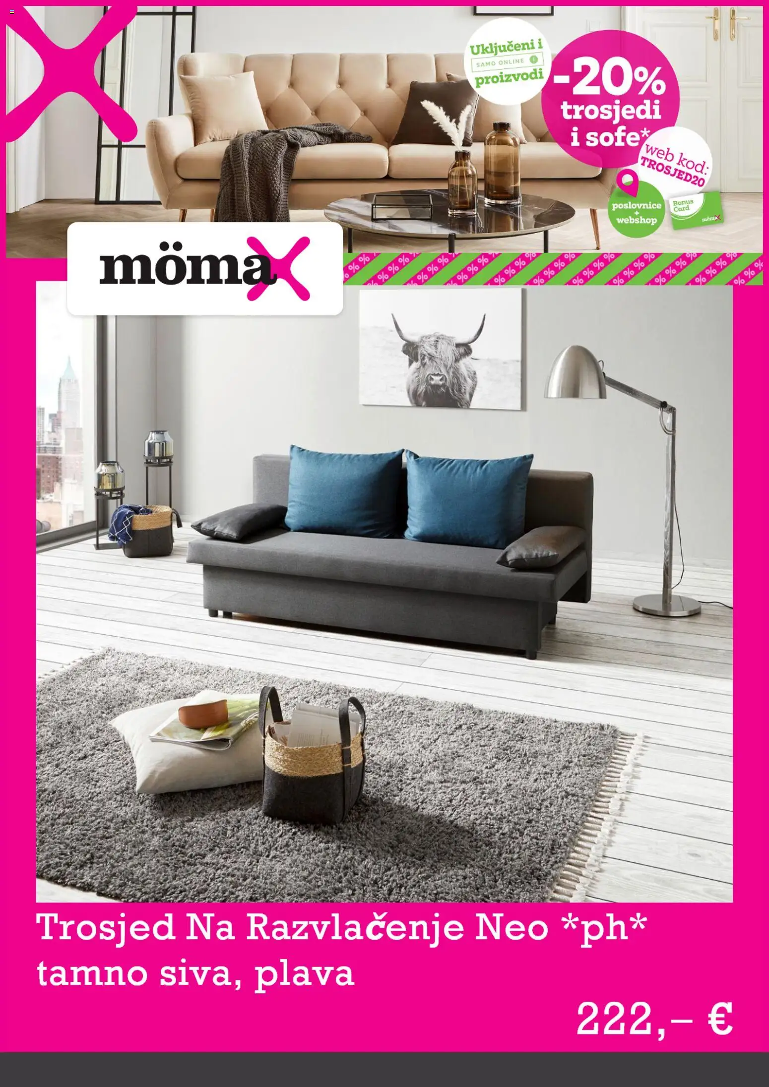 Mömax katalog | vrijedi od 12.05.2026 | Stranica: 4 | Proizvodi: Trosjed