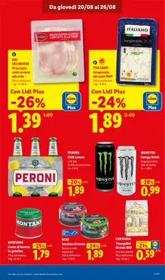 Anteprima del volantino Gorgonzola piccante DOP, Gorgonzola piccante DOP 200 g confezione valido a partire dal 20/08/2026 | Pagina: 17