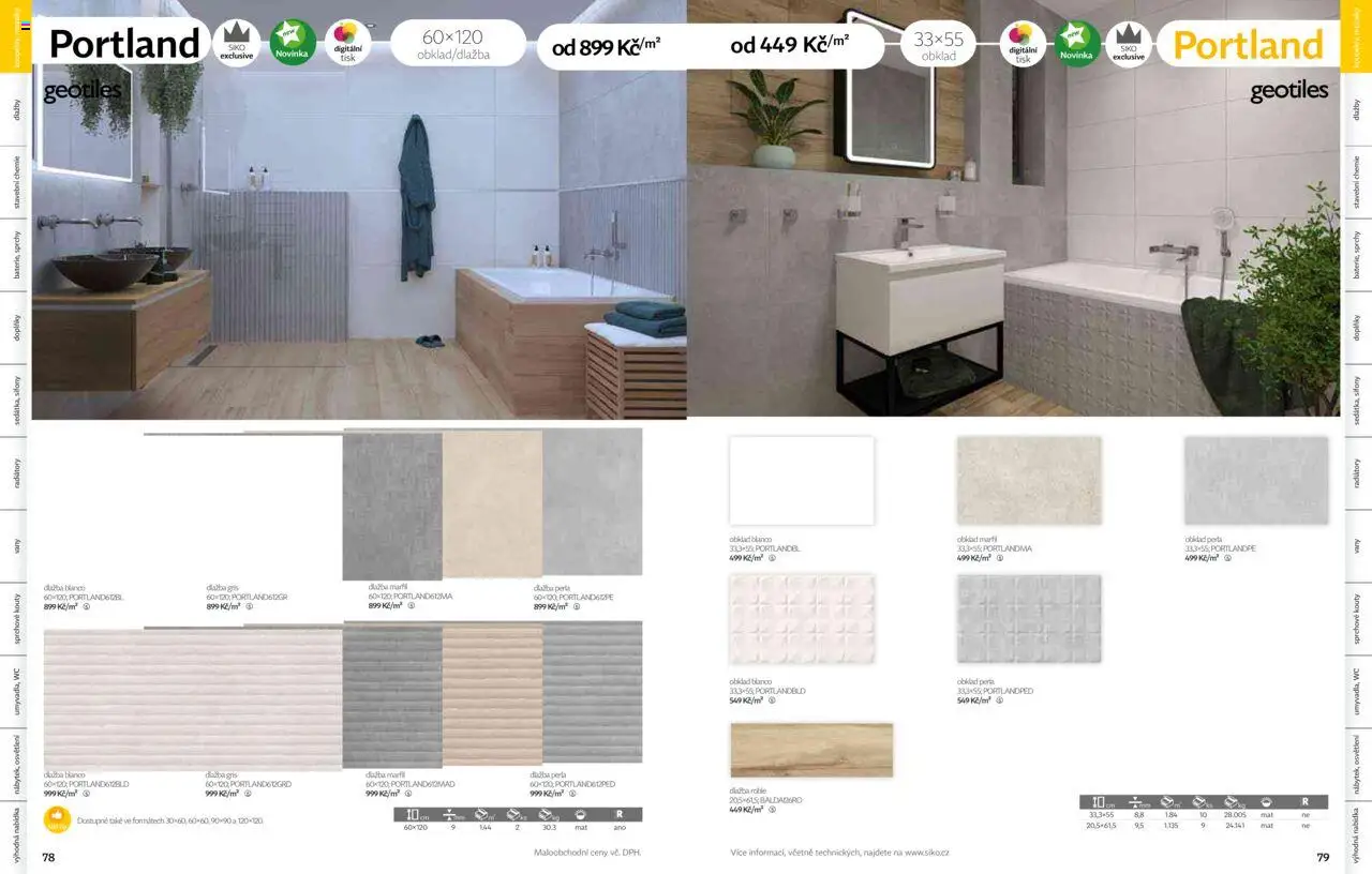Siko koupelny katalog Koupelny 2025/2026 od 14.10.2025 | Strana: 40 | Produkty: Osvětlení, Dlažba, Perla, Wc