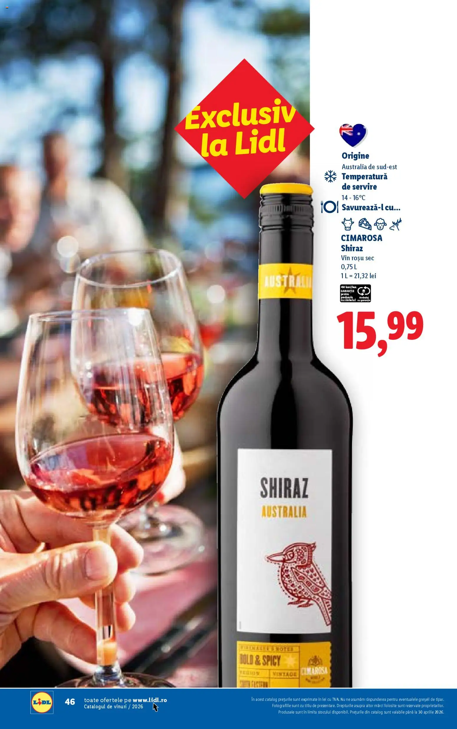 Noul catalog Lidl – valabil de la 23.02.2026 | Pagină: 46 | Produse: Vin