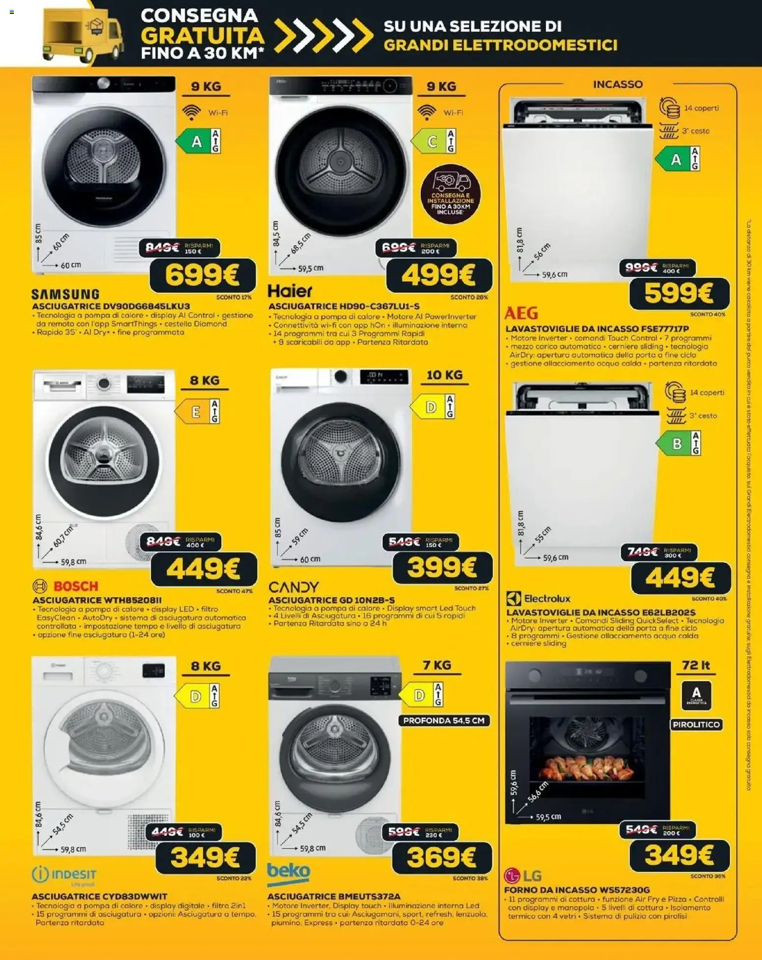 Euronics BLACK FRIDAY 2026 volantino dal 29/10 ⏳ | Pagina: 9 | Prodotti: Lavastoviglie da incasso, Porta, Acqua, Lavastoviglie