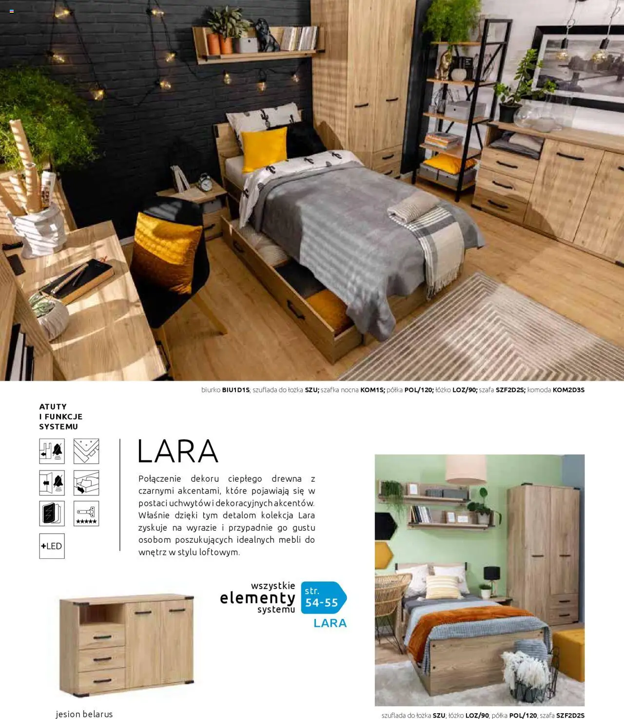 Black Red White Gazetka - Katalog rodzinnych wnętrz od 24.05.2024 | Strona: 116 | Produkty: Łóżko, Szafa, Komoda, Szafka nocna