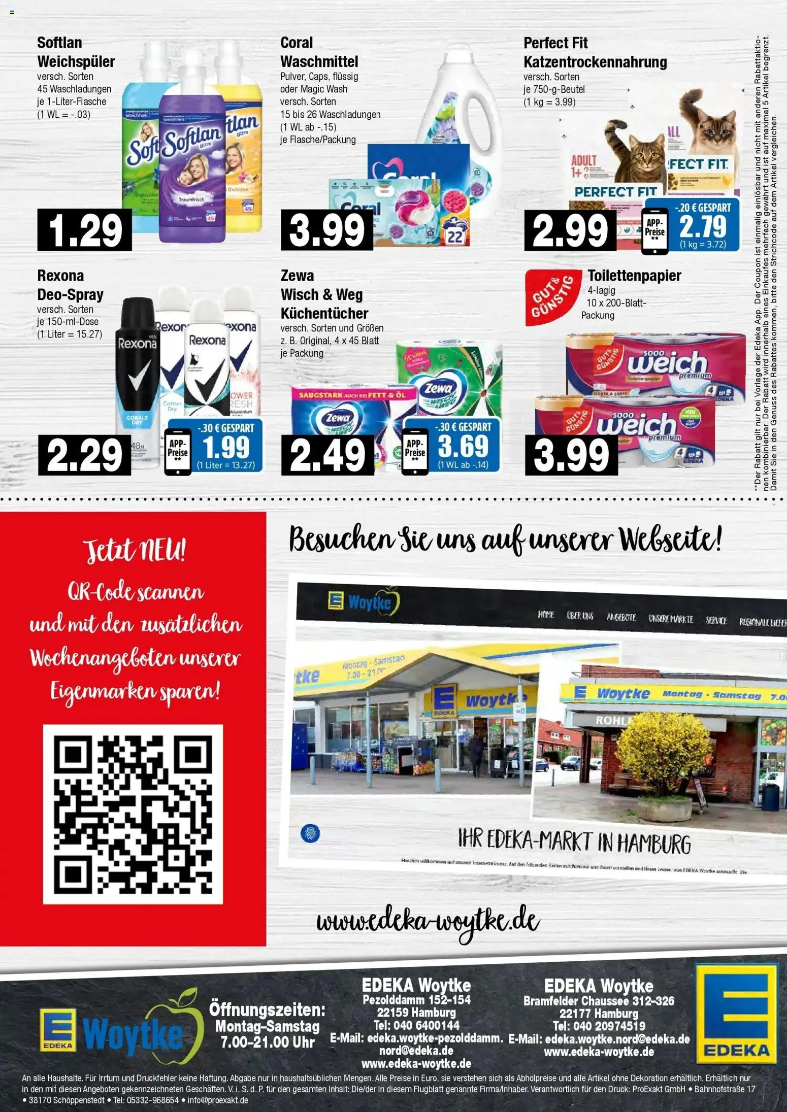 Edeka Prospekt Hamburg (ab 12.10.2026) » Angebote Online | Seite: 8 | Produkte: Coral, Waschmittel, Deospray, Toilettenpapier