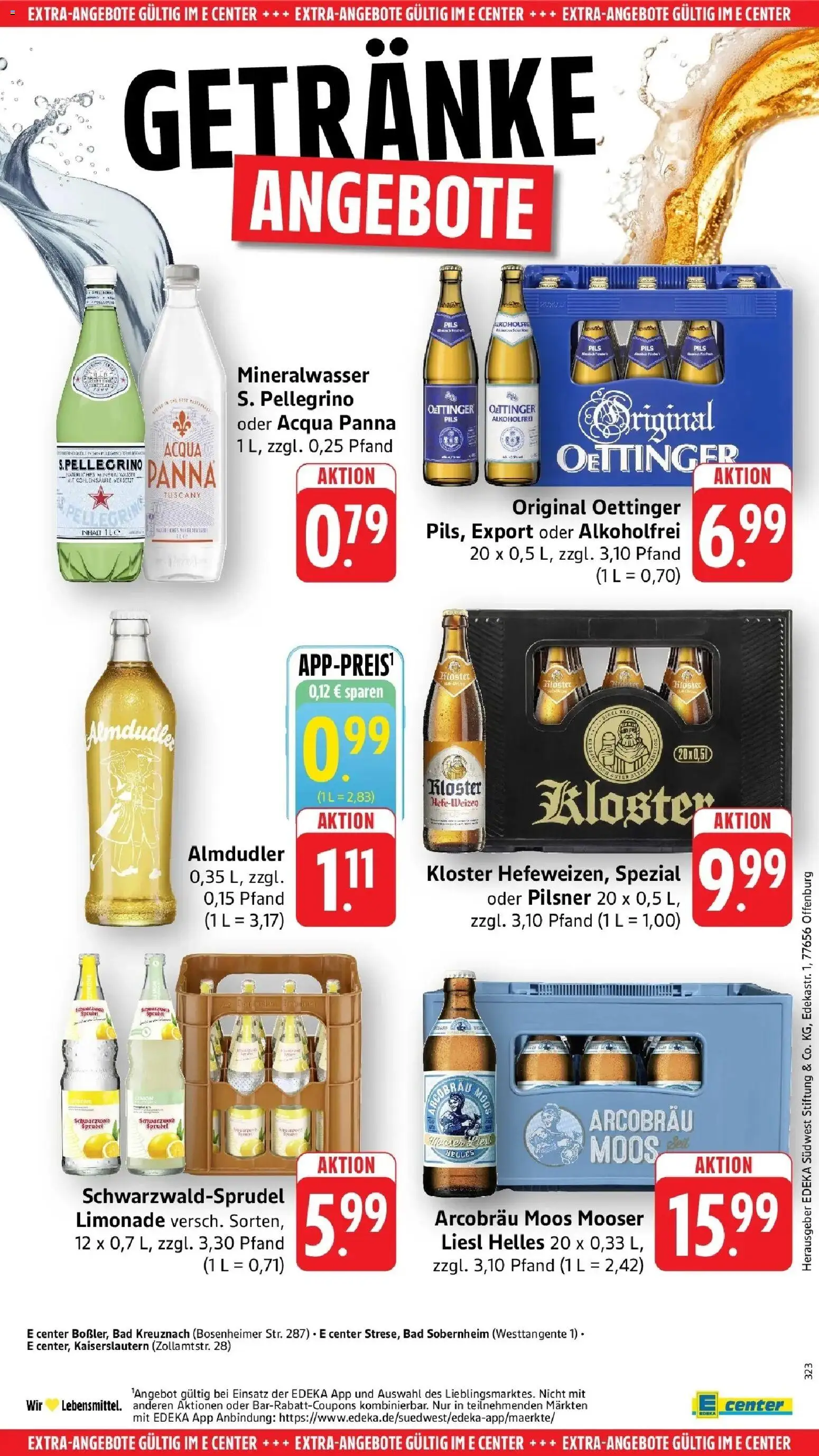 E center Prospekt Bad Kreuznach	 (ab 04.05.2026) zum Blättern | Seite: 68 | Produkte: Bad, Limonade, Oettinger, Mineralwasser