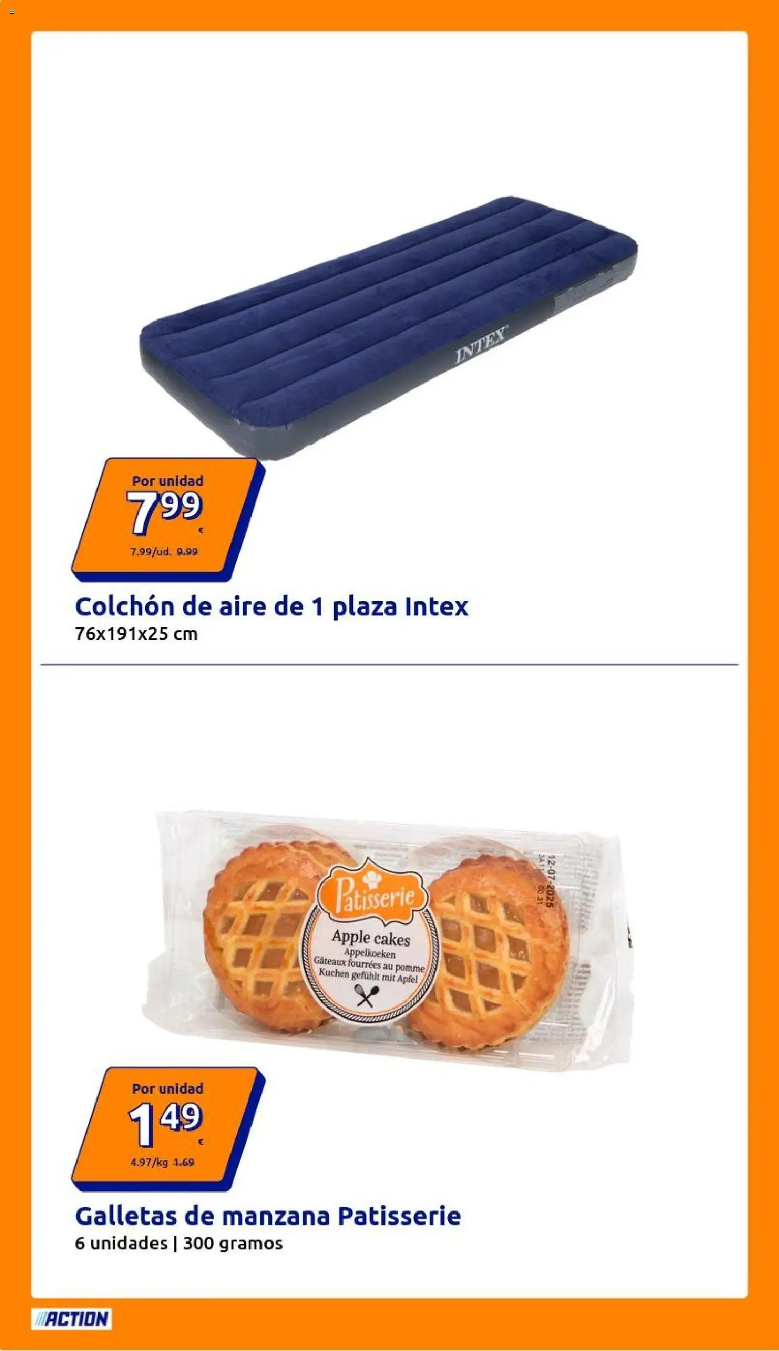 Action folleto │ válido desde el 15/07/2026 | Página: 12 | Productos: Manzana, Galletas, Apple, Colchon