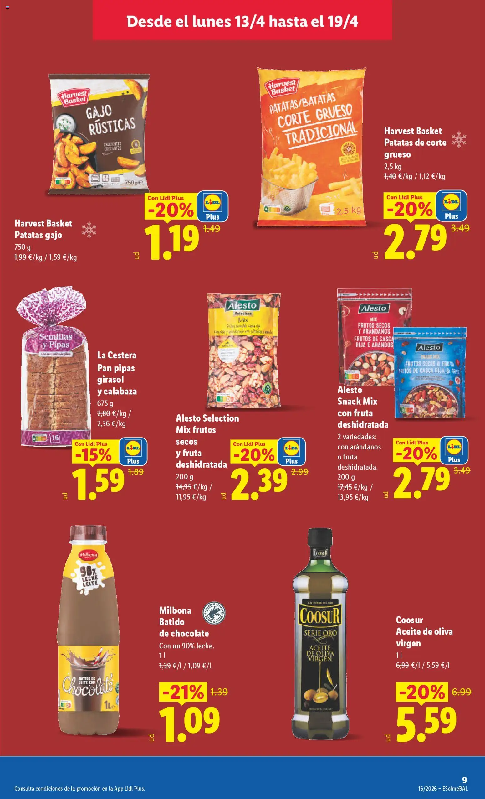 Lidl folleto │ válido desde el 13.04.2026 | Página: 13 | Productos: Πράσινο τσάι, Aceite, Chocolate, Aceite de oliva