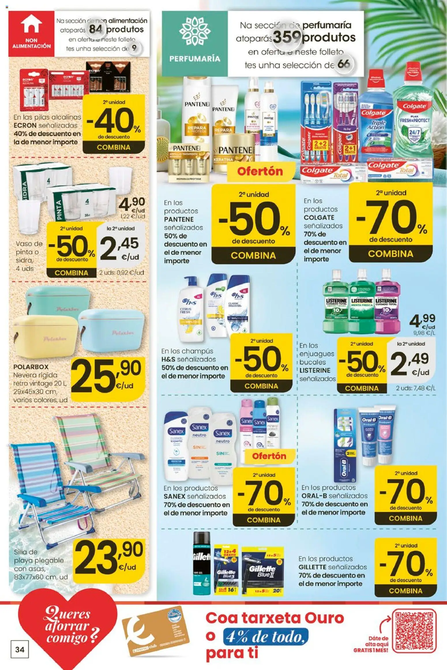 Eroski Ofertóns de verán │ válido desde el 28.05.2026 | Página: 34 | Productos: Nevera, Silla