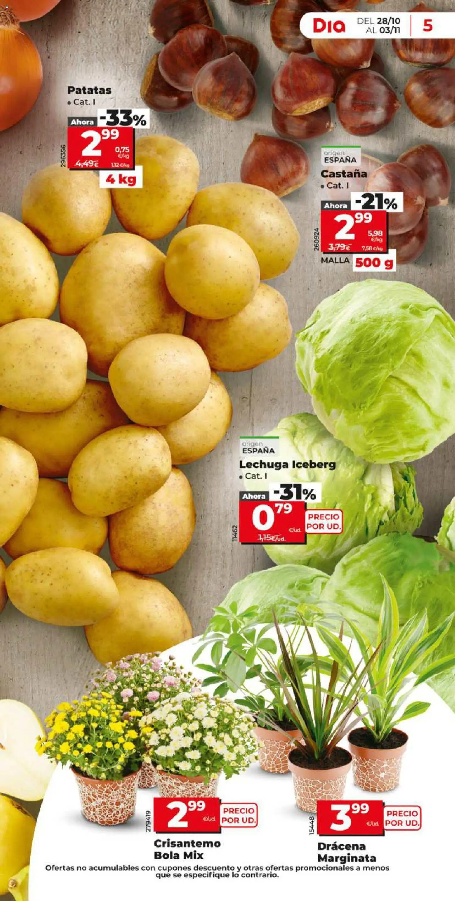 Dia - folleto │ válido desde el 28/10/2026 | Página: 5 | Productos: Lechuga iceberg, Patatas