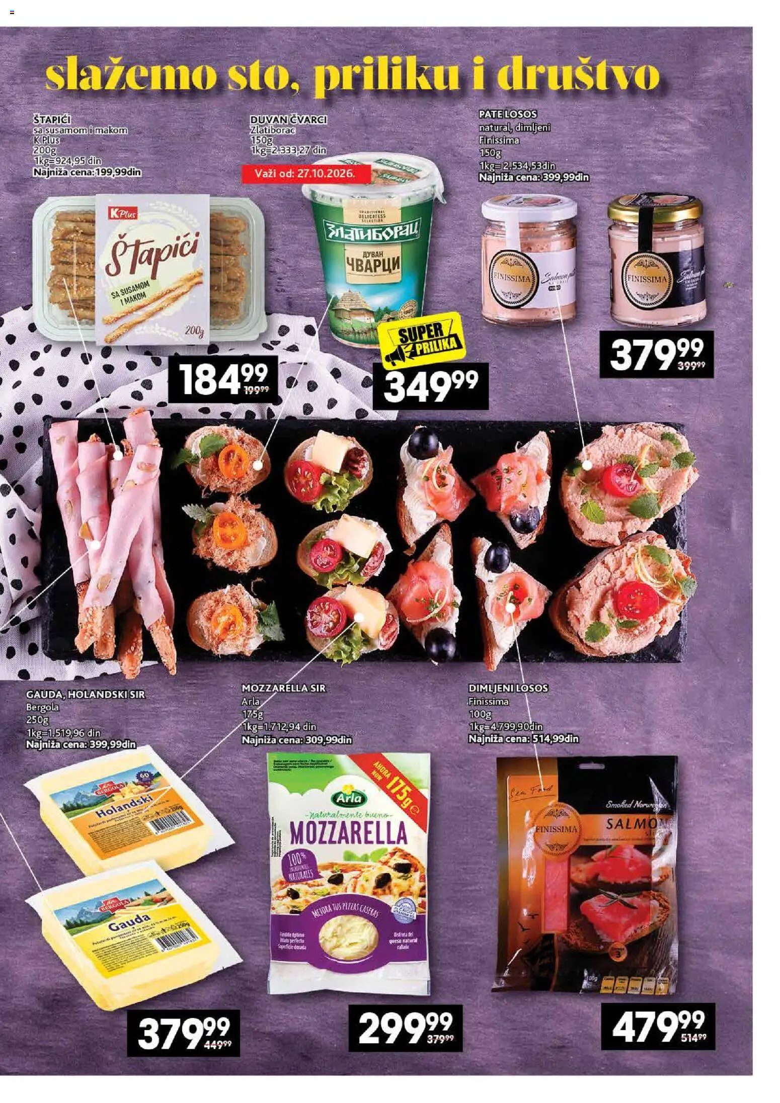 Roda katalog - važi od 26.10.2026 | Strana: 11 | Proizvode: Čvarci, Tuš, Losos, Mozzarella
