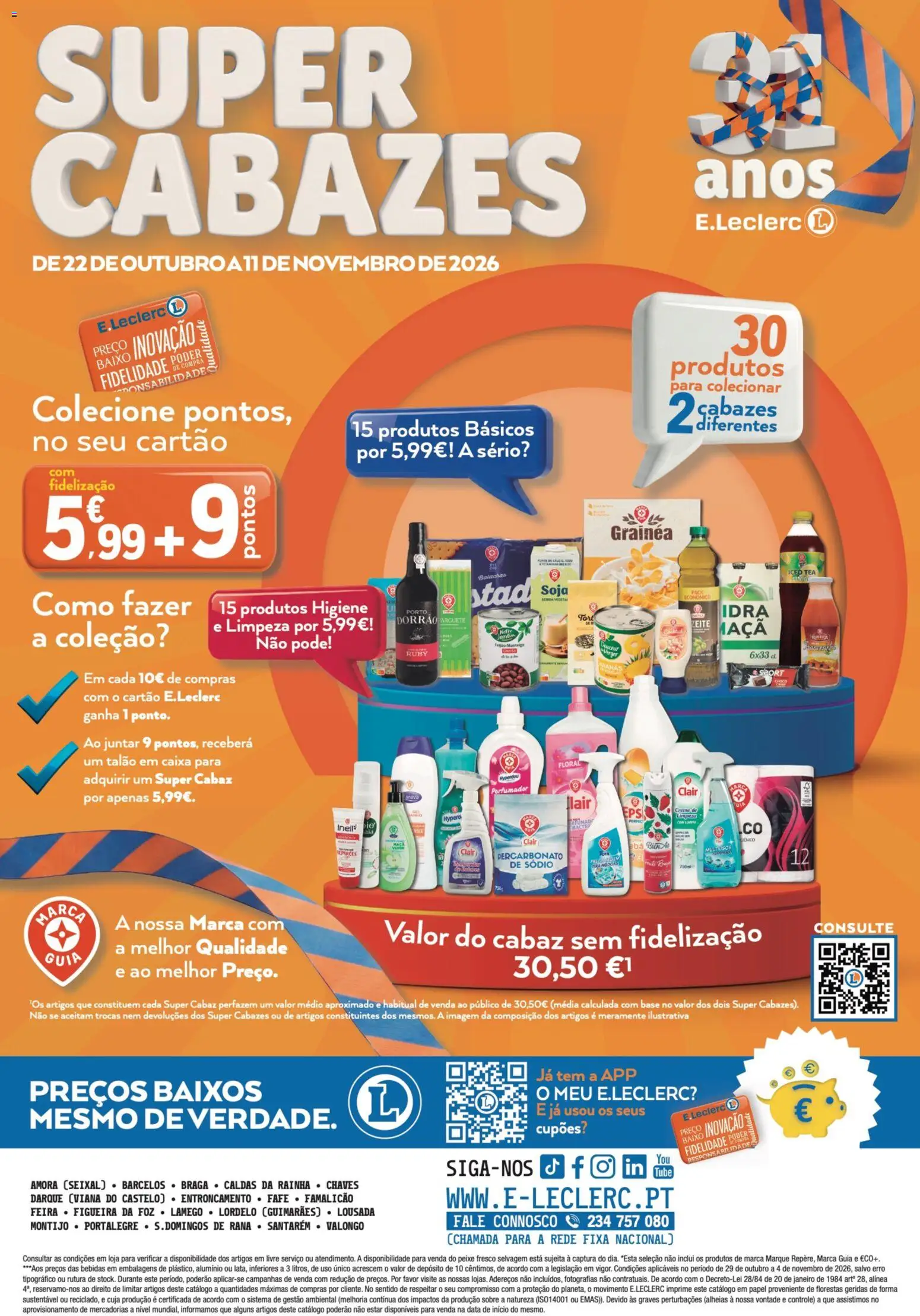 E.Leclerc folheto │ válido de 29/10/2026 | Página: 36 | Produtos: Soja, Bolachas, Bebidas, Peixe