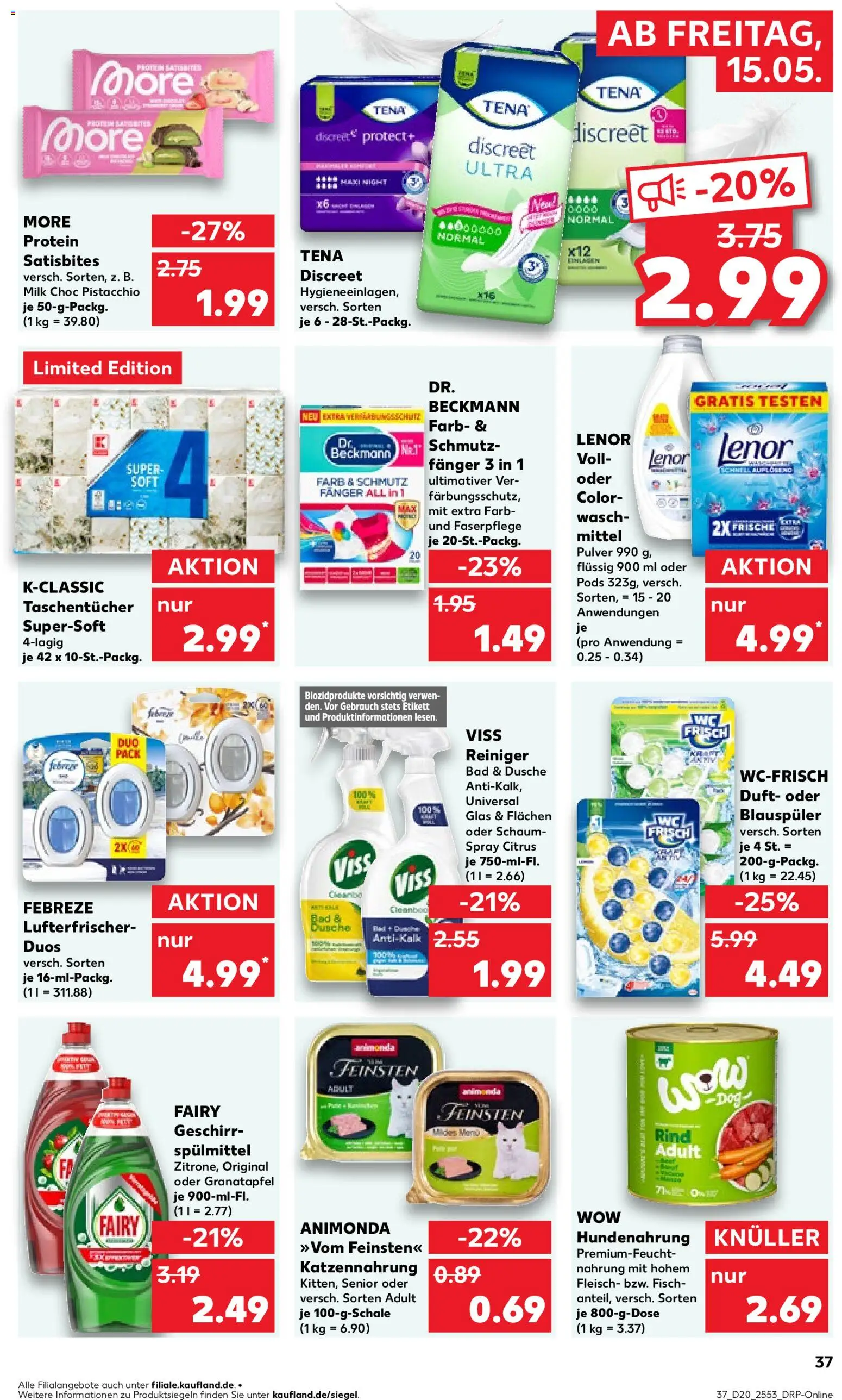 Kaufland Prospekt Hannover	 – gültig ab 15.05.2026 | Seite: 37 | Produkte: Lenor, Granatapfel, Geschirrspülmittel, Fleisch