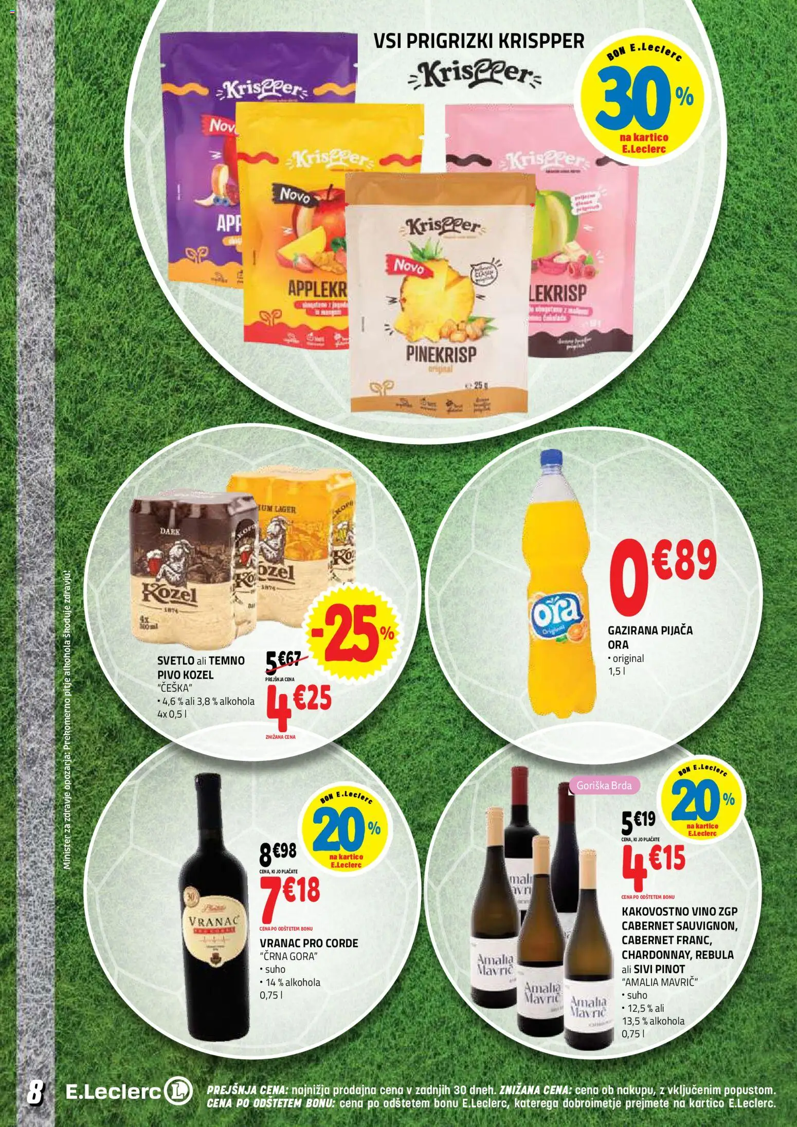 Novi E.leclerc katalog ponudbe – veljaven od 03.06.2026 | Stran: 8 | Izdelki: Vino, Pivo, Prigrizki