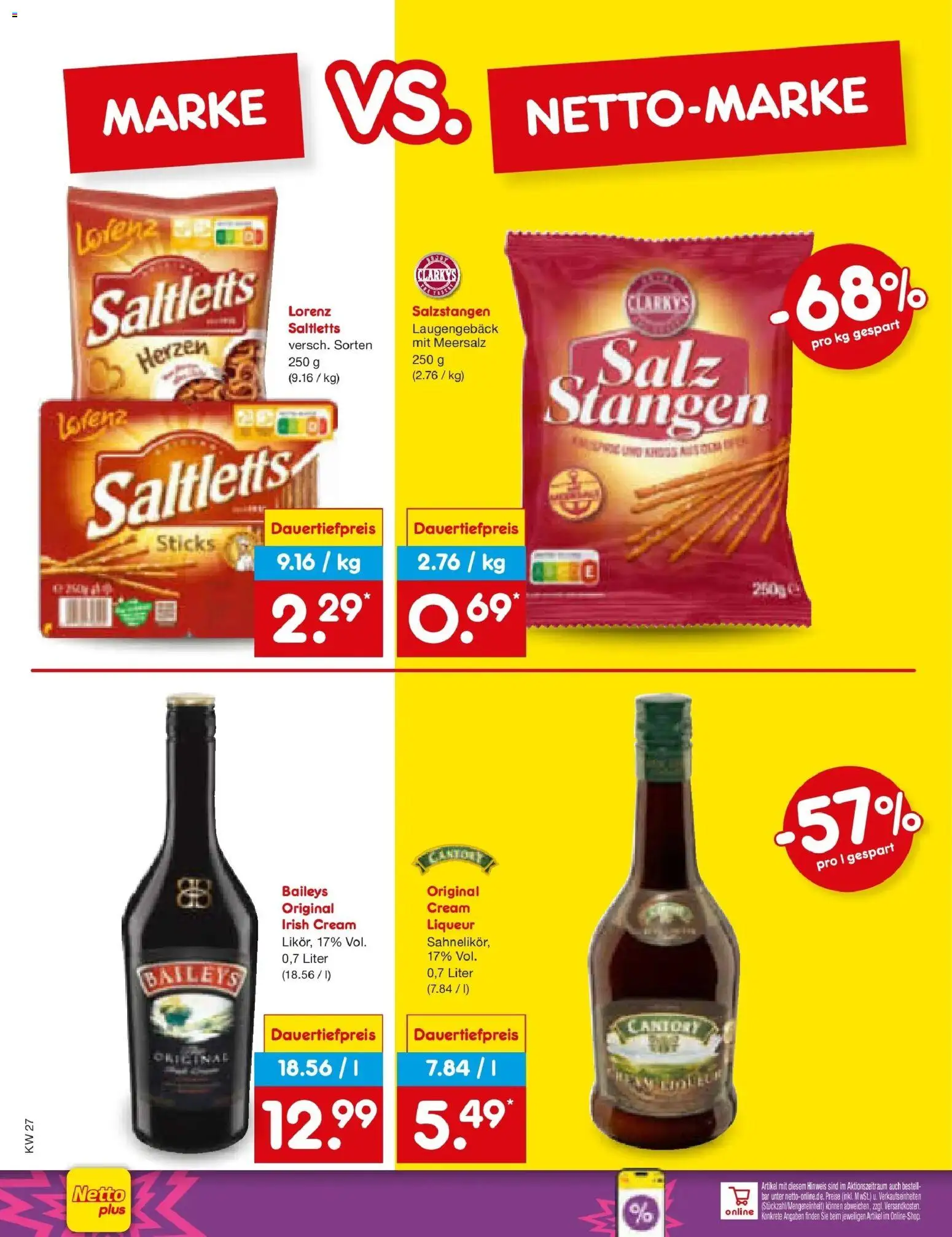 Netto Marken-Discount Prospekt Bremen-Lesum – gültig ab 28.06.2026 | Seite: 60 | Produkte: Salz, Baileys