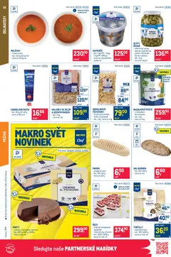 Náhled letáku Makro leták - Gastronomie od 21.10.2026 | Strana: 10 | Produkty: Dorty, Tortilla, Sardelová pasta, Polévky