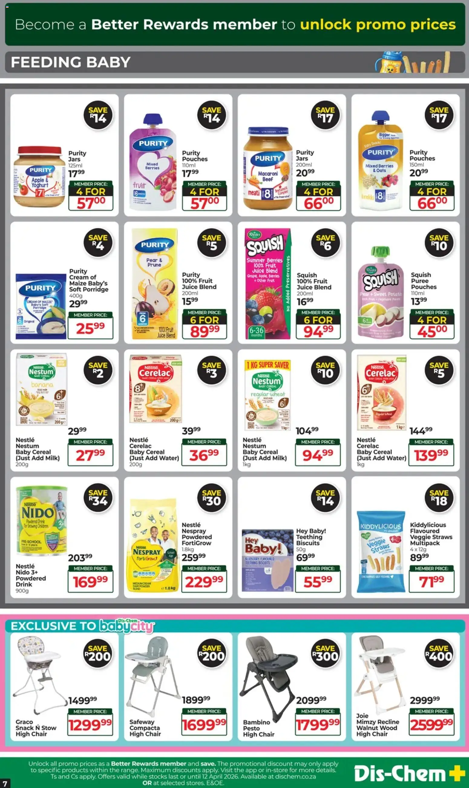 New Dis-Chem catalogue – valid from 17.03.2026 | Page: 7 | Products: Oats, Biscuits, Cream, Fruit