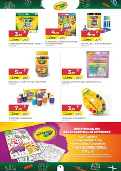 Anteprima del volantino Toys Center volantino valido a partire dal 27/08/2026 | Pagina: 7 | Prodotti: Pastelli a cera, Pennarelli, Pastelli
