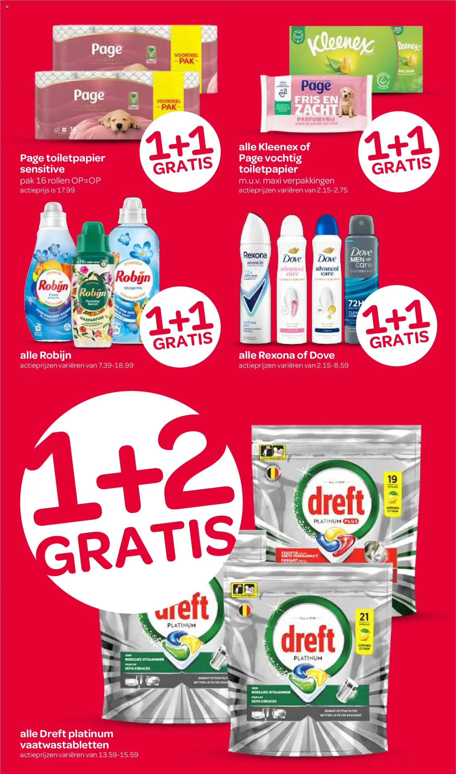 {H1} | Pagina: 15 | Producten: Robijn, Vaatwastabletten, Toiletpapier
