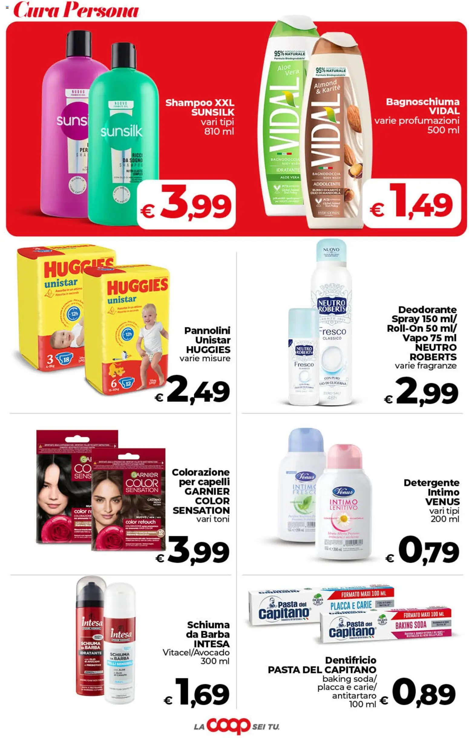 Volantino COOP del 21/08/2026 | Pagina: 39 | Prodotti: Schiuma, Deodorante, Intimo, Burro di karité