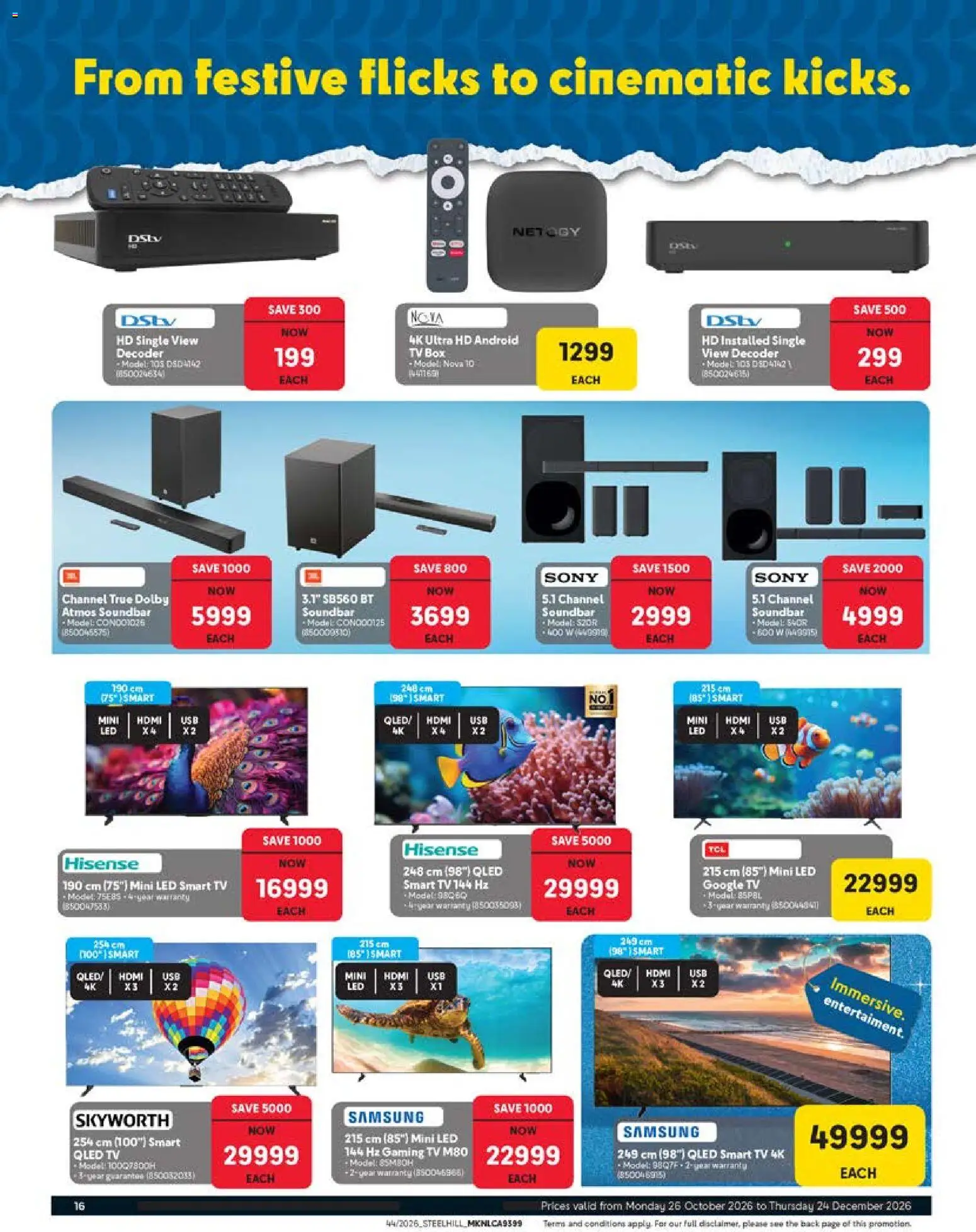 New Makro catalogue – valid from 26/10/2026 | Page: 16 | Products: Decoder, TV, Box, Soundbar