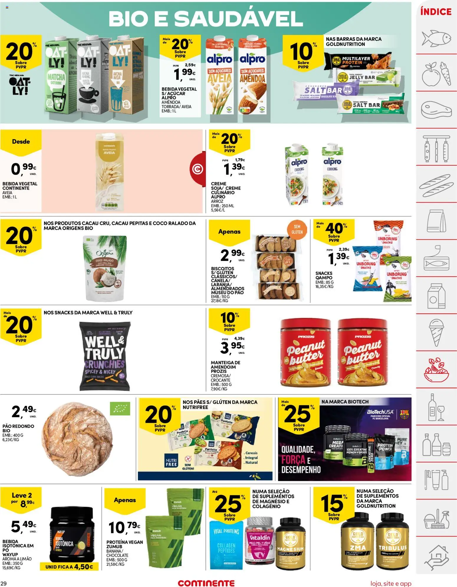 Continente folheto │ válido de 16.06.2026 | Página: 29 | Produtos: Manteiga de amendoim, Aveia, Creme, Bebida