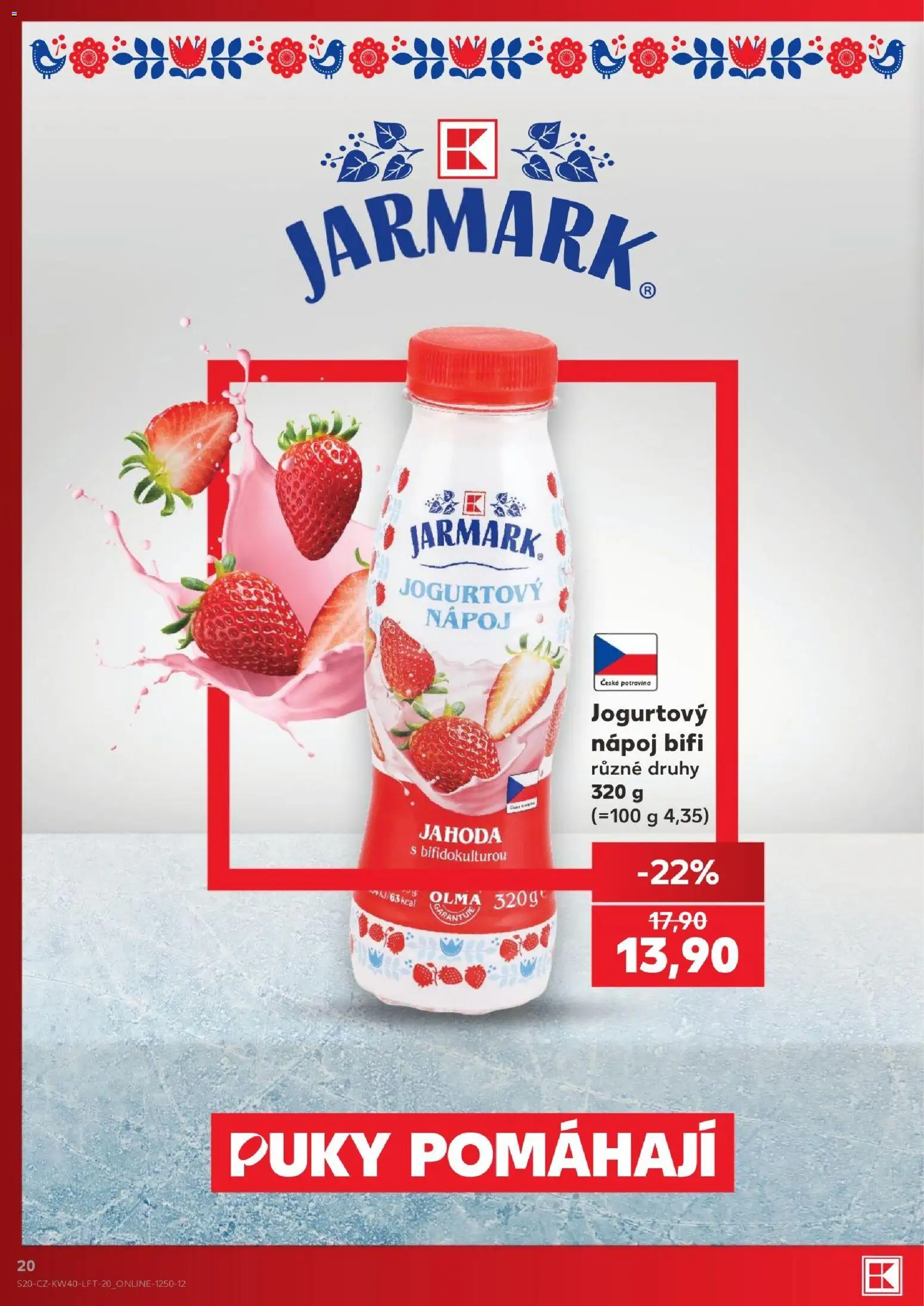 Kaufland leták - Plzeň od 30.09.2026 | Strana: 20 | Produkty: Jogurtový nápoj
