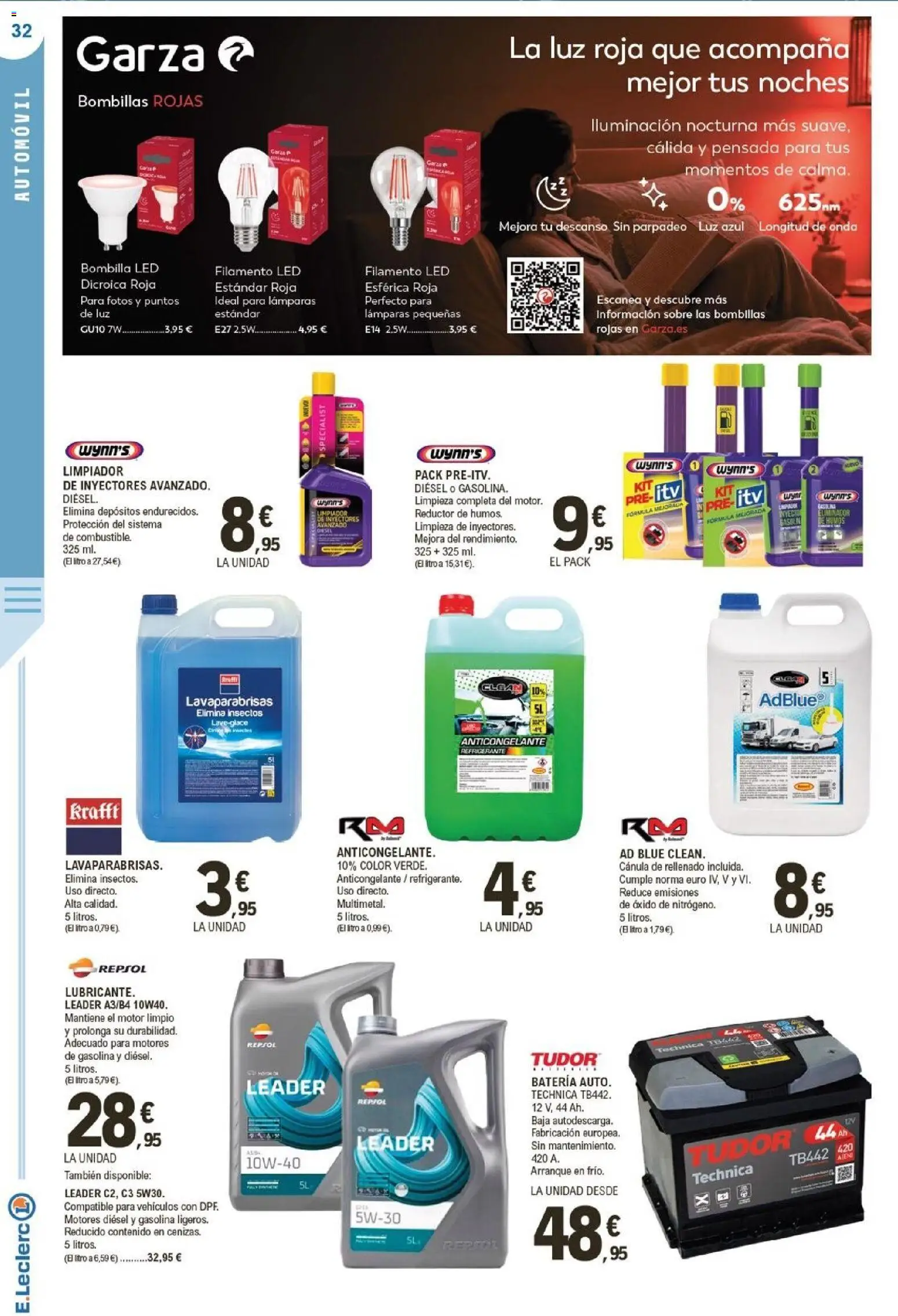 E.Leclerc Miranda de Ebro │ válido desde el 23/09/2026 | Página: 32 | Productos: Bombilla, Iluminación, Lámparas, Batería