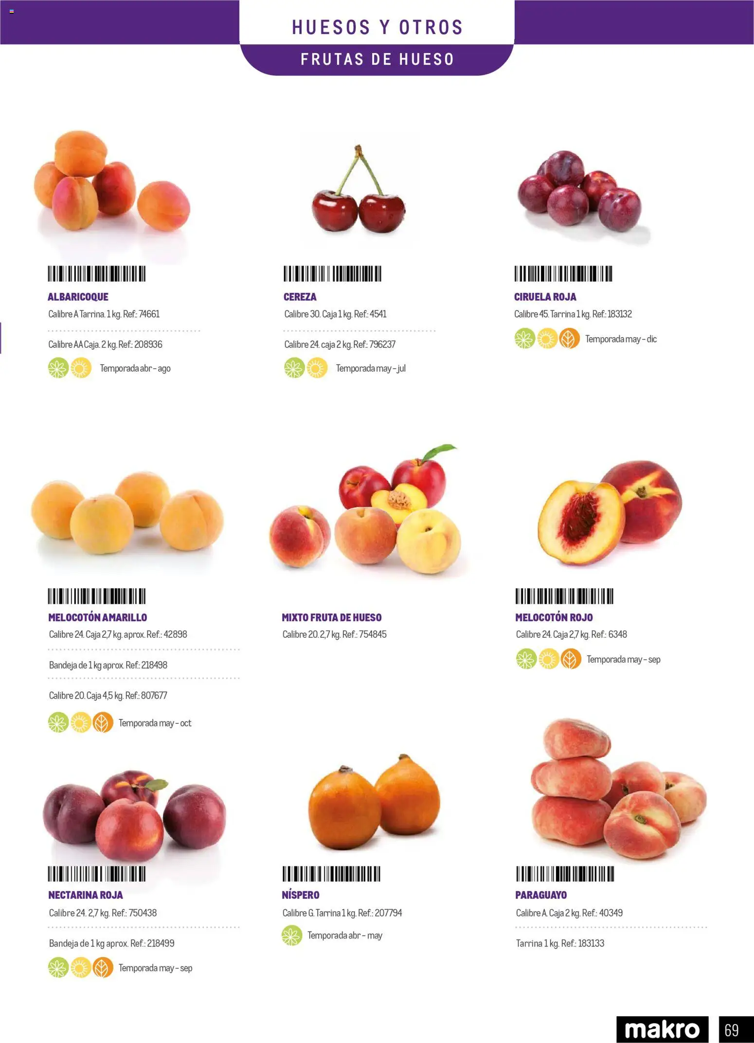 Makro - Especial Frutas y Verduras Península │ válido desde el 05.01.2026 | Página: 69 | Productos: Αποφλοιωτής σκόρδου, Melocotón rojo, Bandeja, Melocotón amarillo