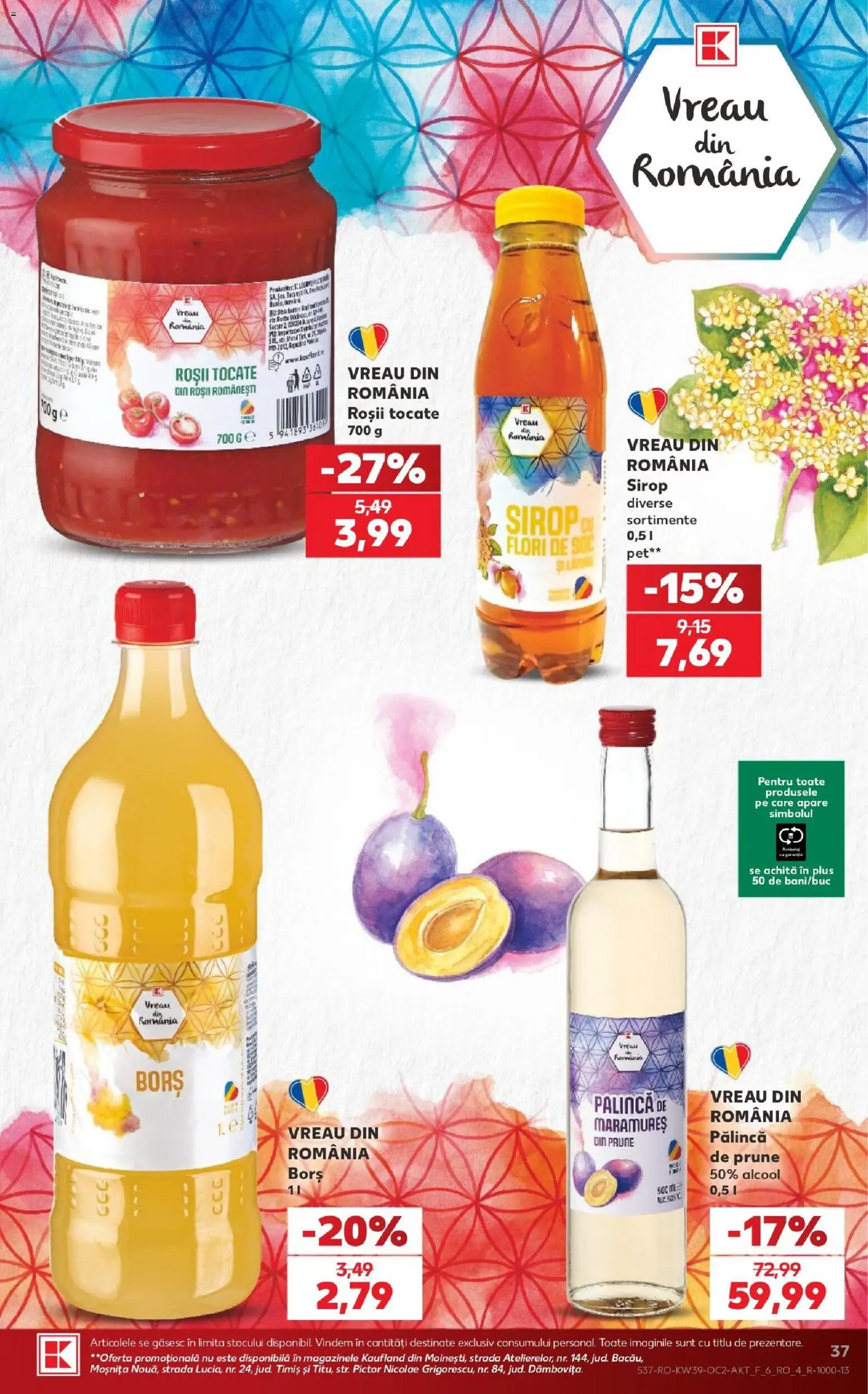 Kaufland RO akciós ujság - amely érvényes a következő dátumtól: 2026.09.23. | Oldal: 37 | Termékek: Bors