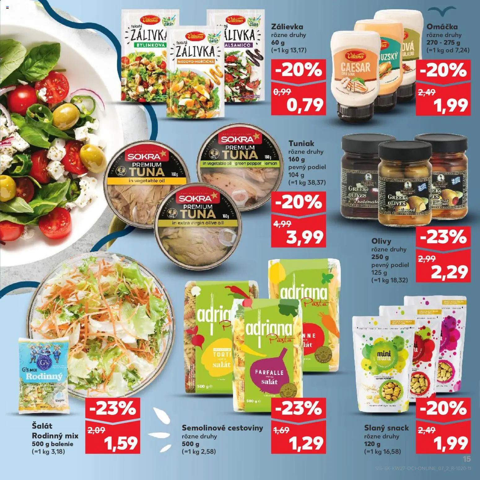 Kaufland SK akciós ujság - amely érvényes a következő dátumtól: 2026.07.01. | Oldal: 15 | Termékek: Farfalle