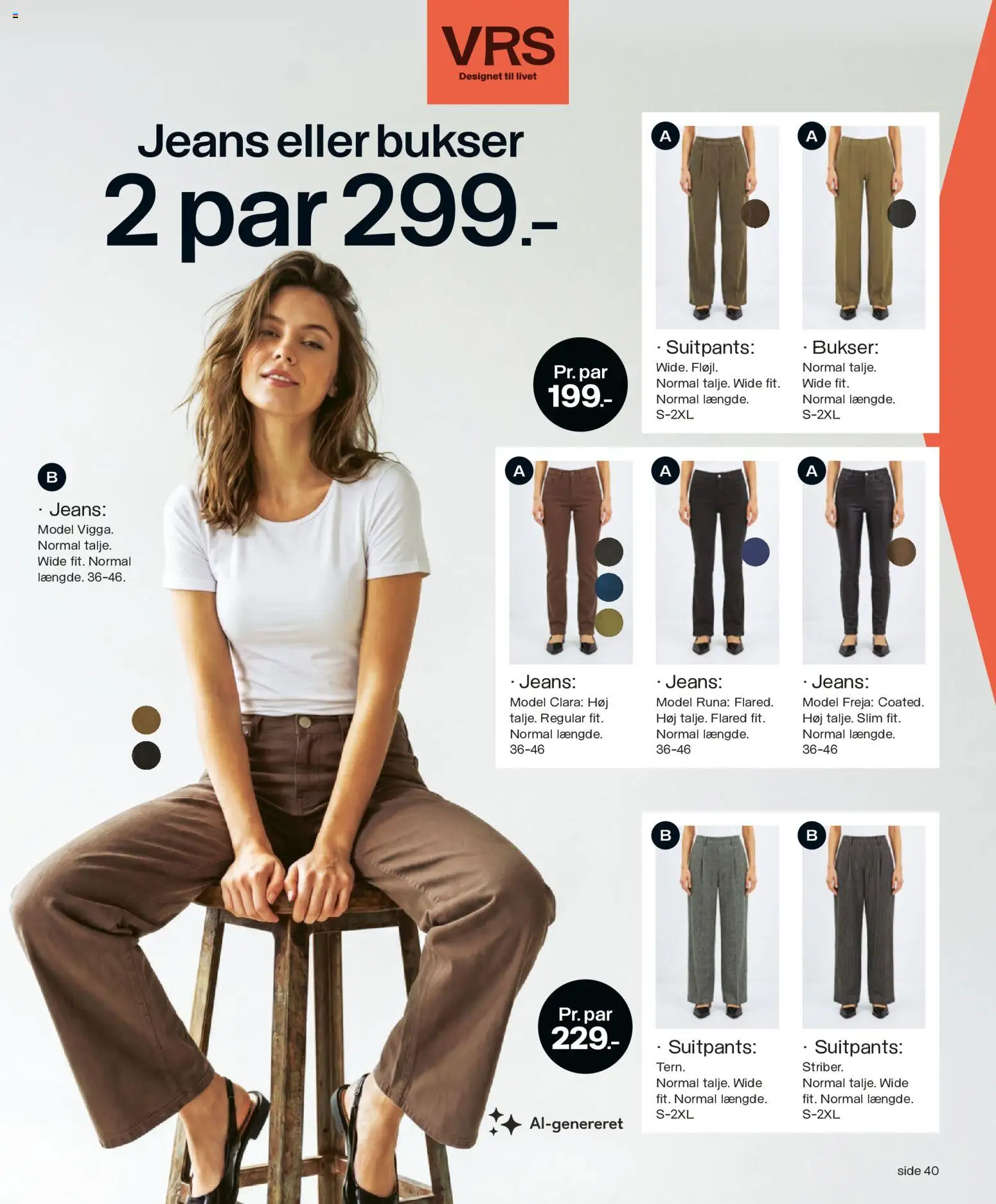 Bilka tilbudsavis – gyldig fra 28/08/2026 | Side: 40 | Produkter: Bukser, Jeans