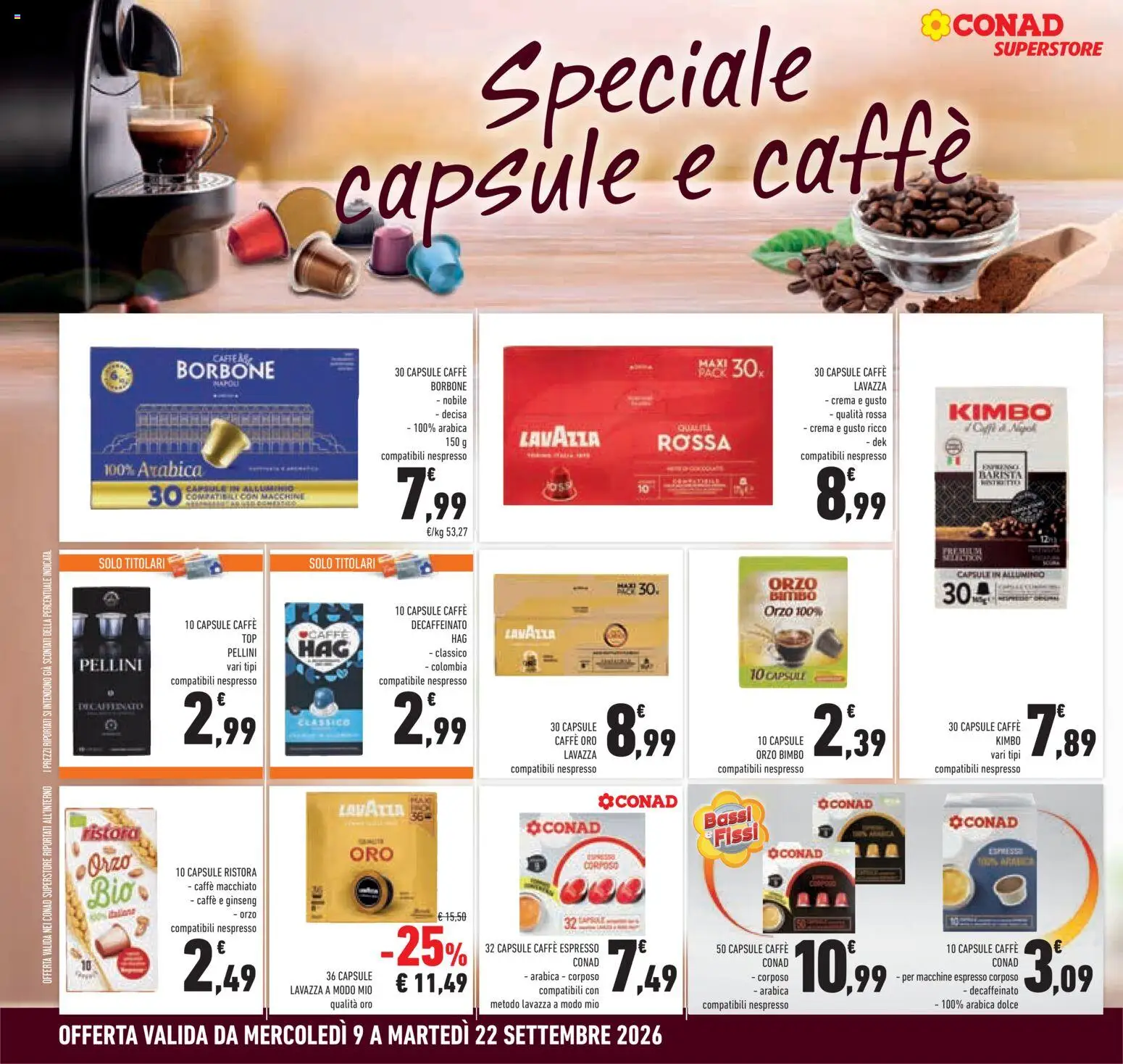 Volantino Conad del 09/09/2026 | Pagina: 10 | Prodotti: Crema, Top, Alluminio, Borbone