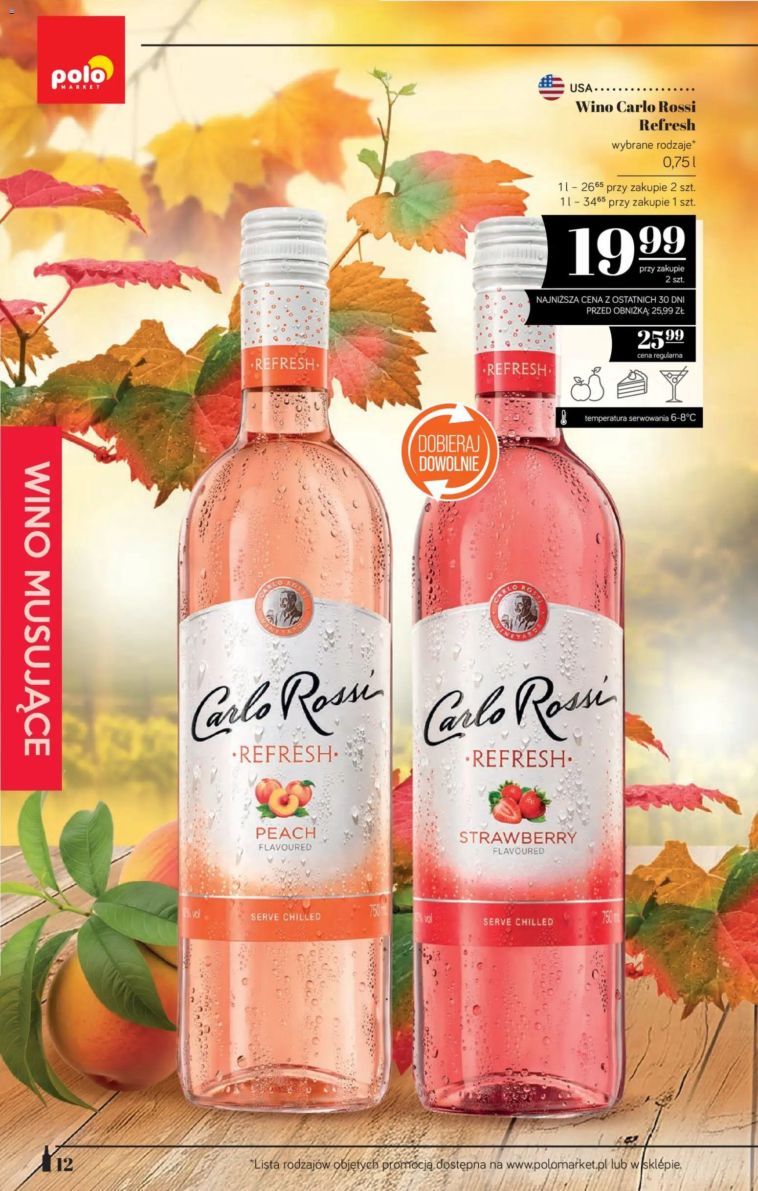 POLOmarket katalog - Alkoholi od 08.10.2026 | Strona: 12 | Produkty: Wino musujące, Wino, Carlo Rossi