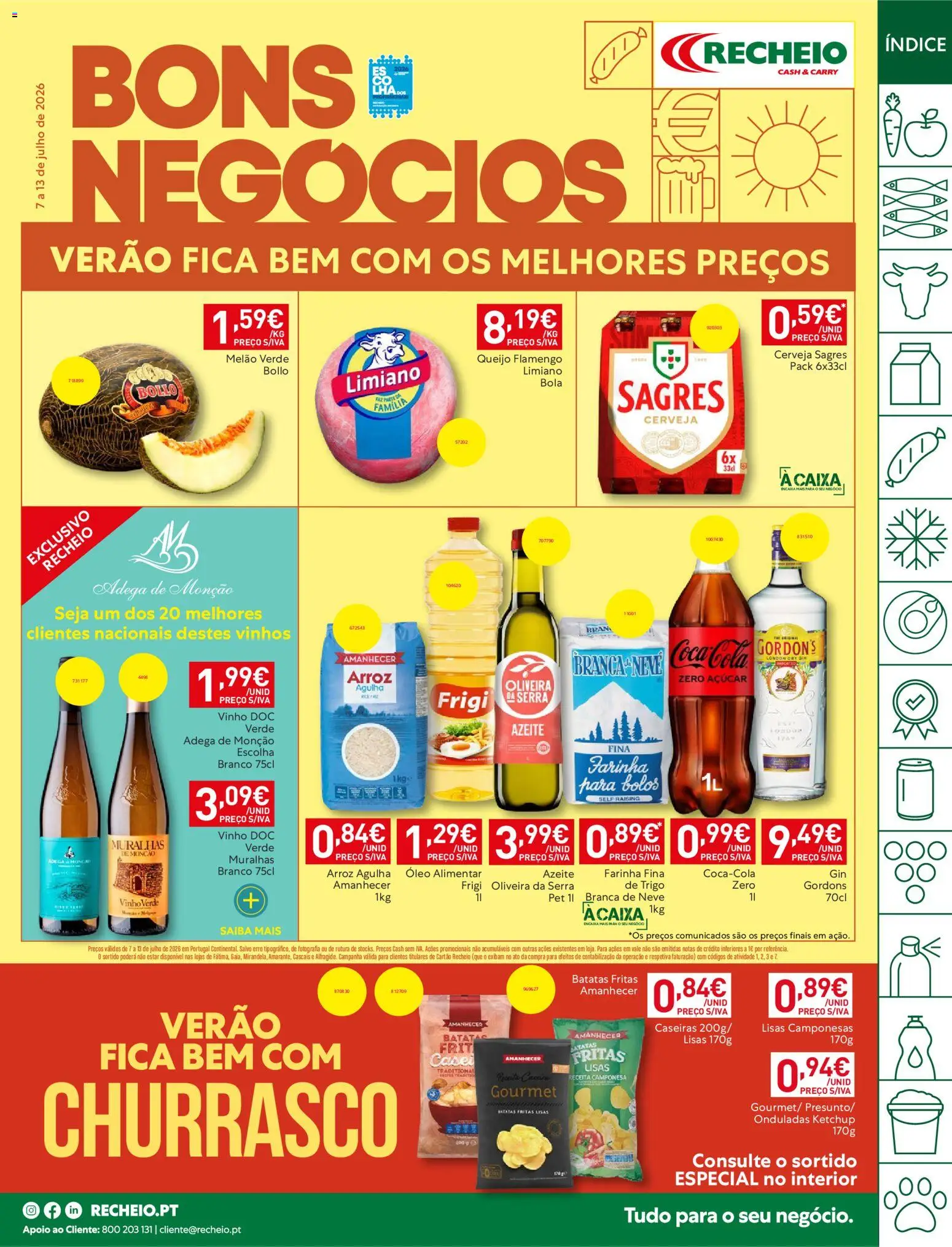 Recheio folheto │ válido de 07/07/2026 | Página: 1 | Produtos: Azeite, Melão, Ketchup, Batatas fritas