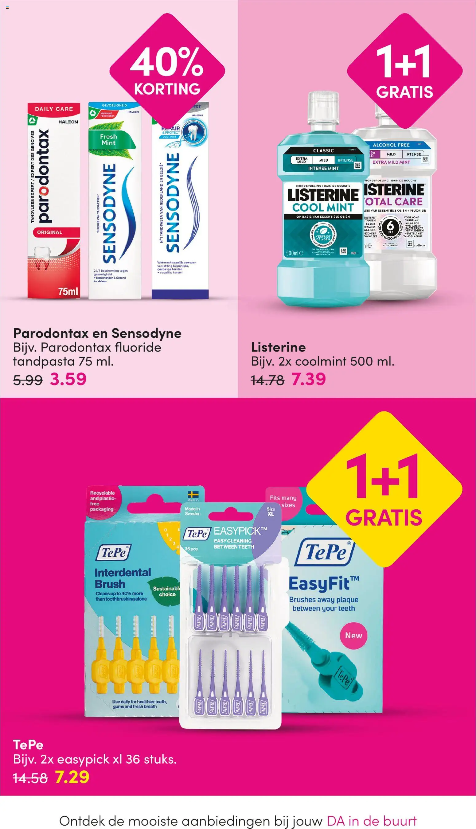 {H1} | Pagina: 20 | Producten: Tandpasta, Listerine, Verlichting, Mondspoeling
