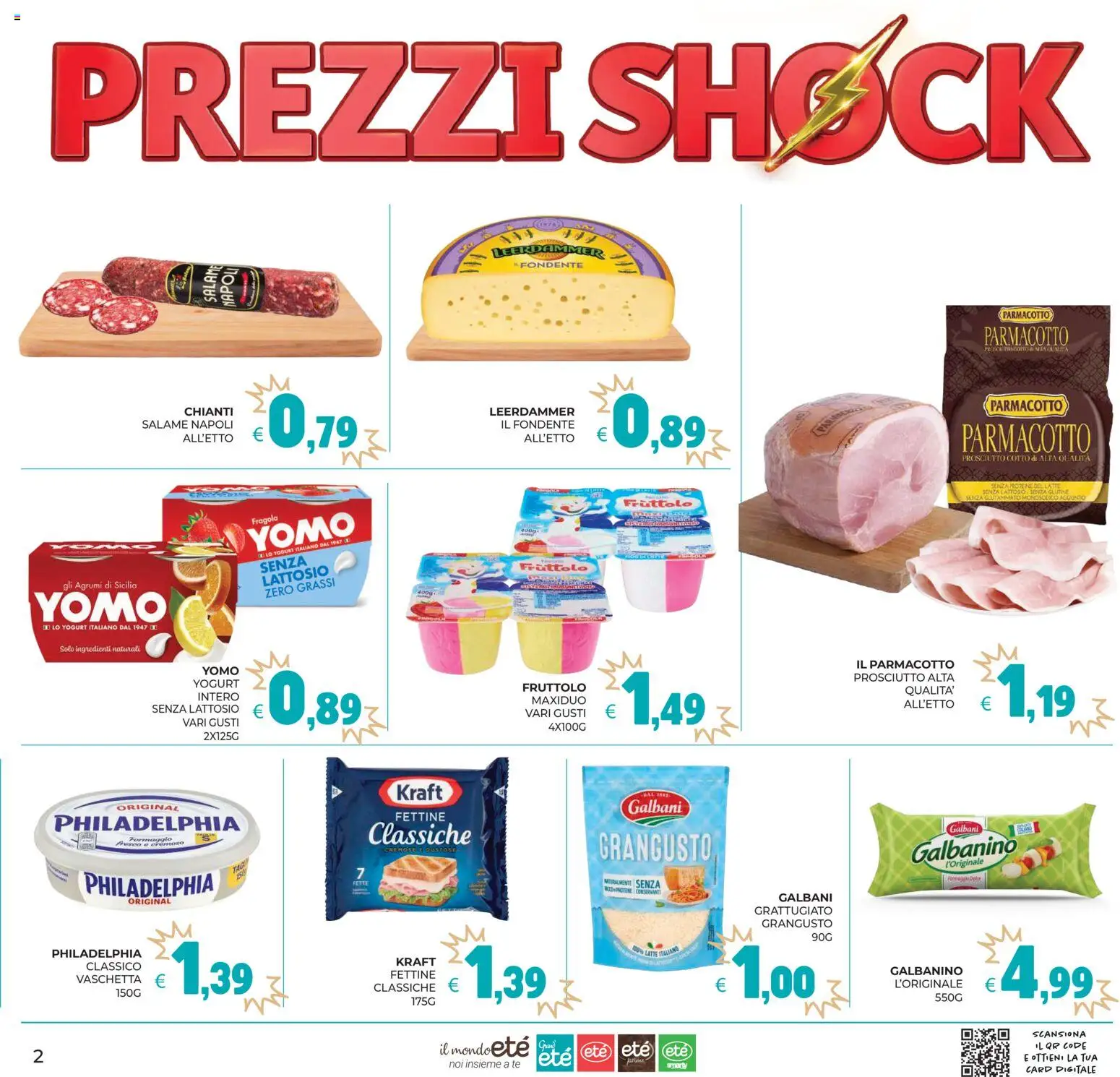 Volantino Eté del 01/09/2026 | Pagina: 2 | Prodotti: Yogurt, Salame, Agrumi, Senza lattosio