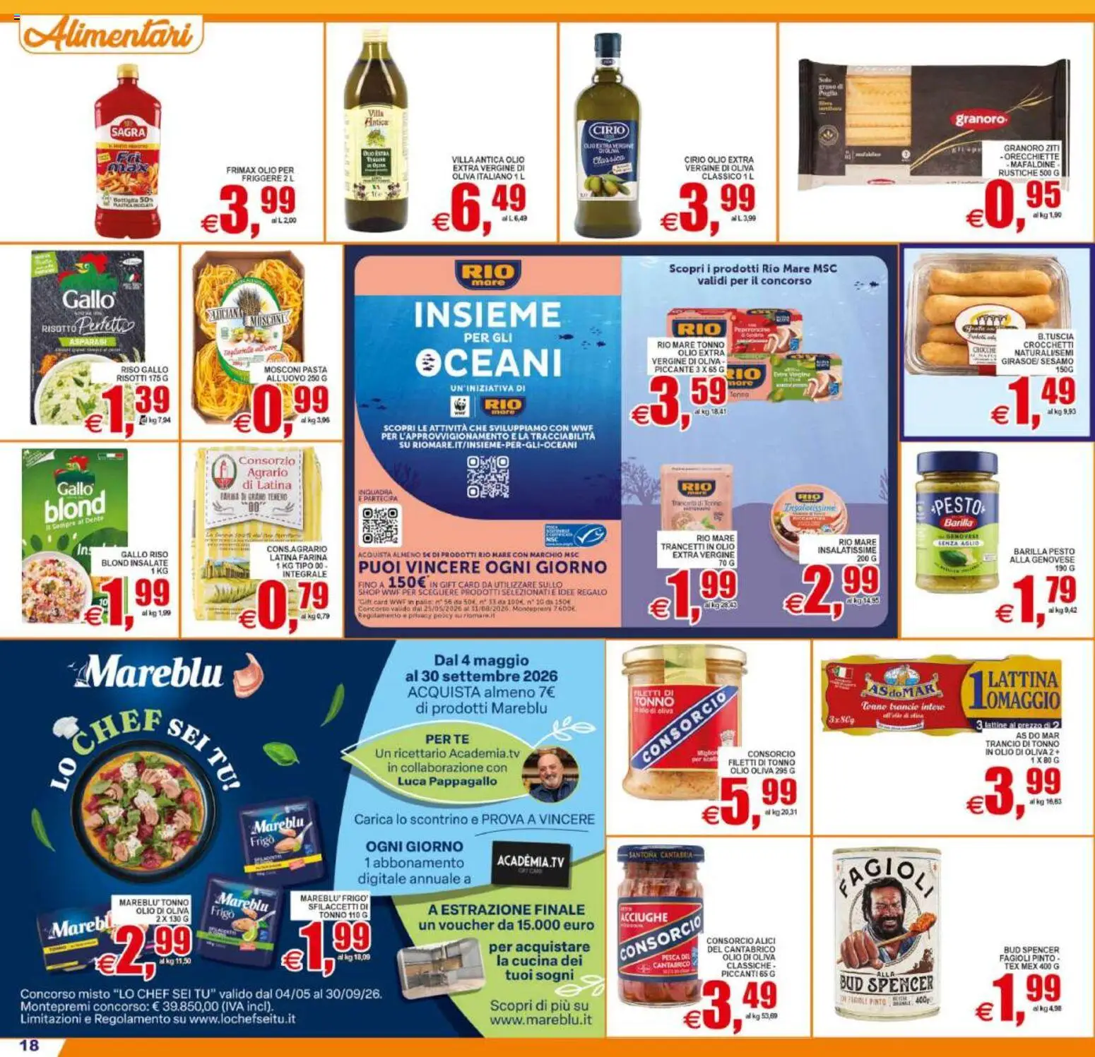 Volantino Pewex del 19/06/2026 | Pagina: 18 | Prodotti: Riso, Farina, Pesto, Orecchiette