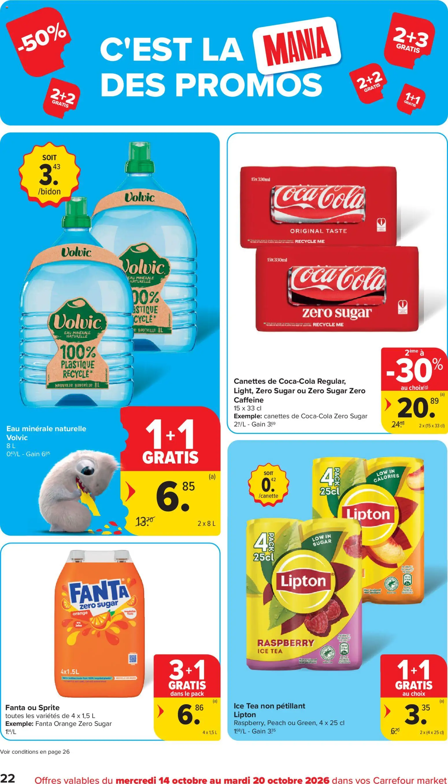 {H1} | Pagina: 22 | Producten: Coca Cola, Fanta, Sprite, La
