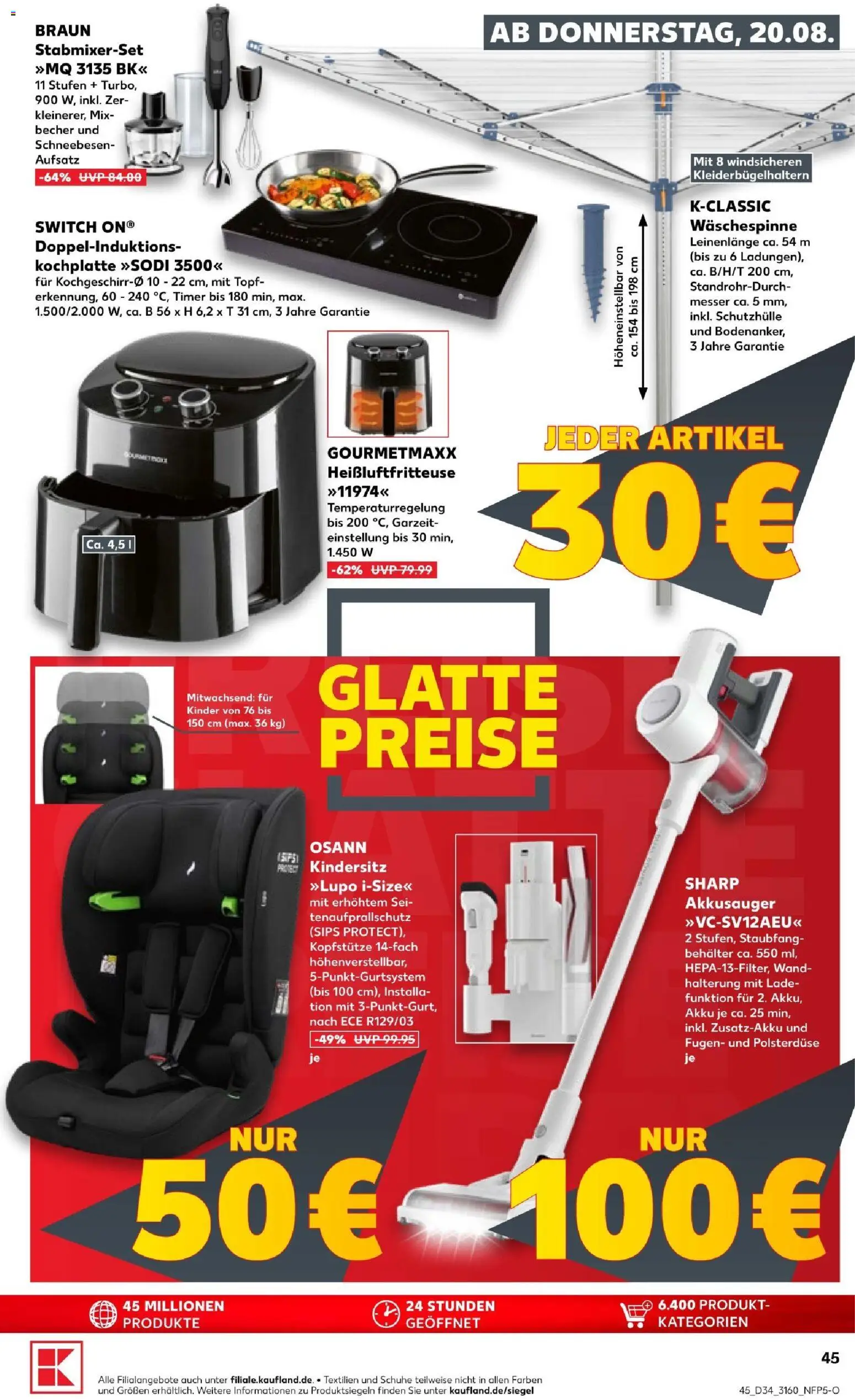 Kaufland Prospekt Jena – gültig ab 20.08.2026 | Seite: 47 | Produkte: Kochplatte, Heißluftfritteuse