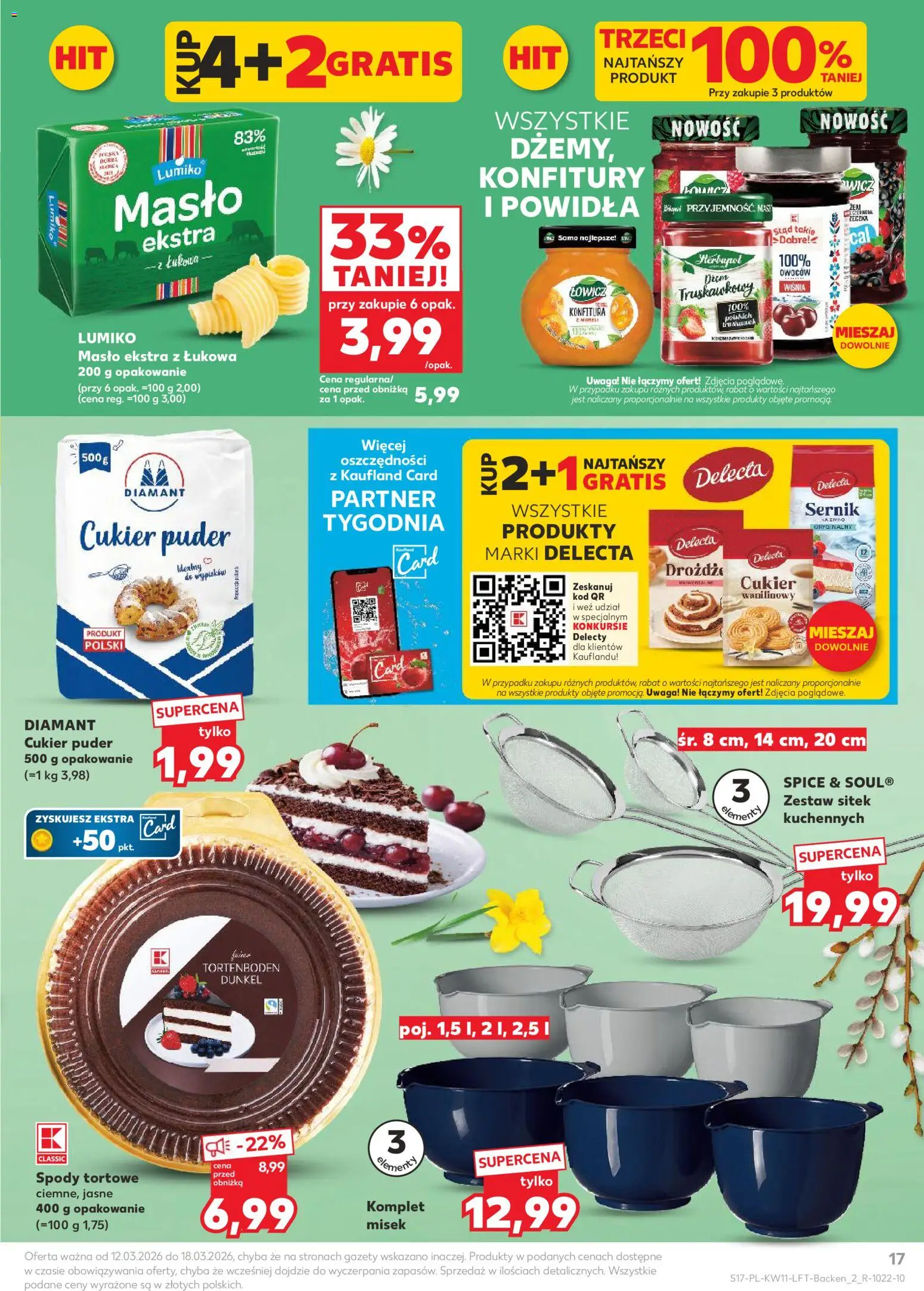 Kaufland Polsko leták od 12.03.2026 | Strana: 17 | Produkty: Máslo