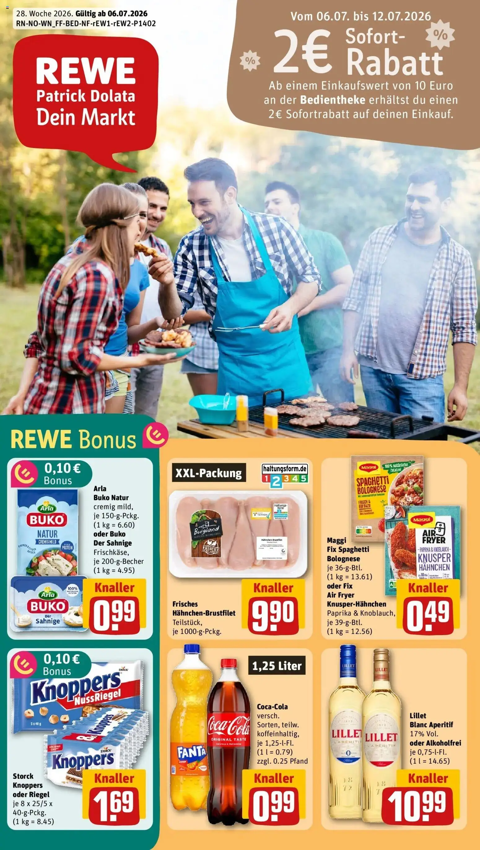 Rewe Prospekt Elsfleth – gültig ab 05.07.2026 | Seite: 1 | Produkte: Maggi, Paprika, Arla buko, Knoppers