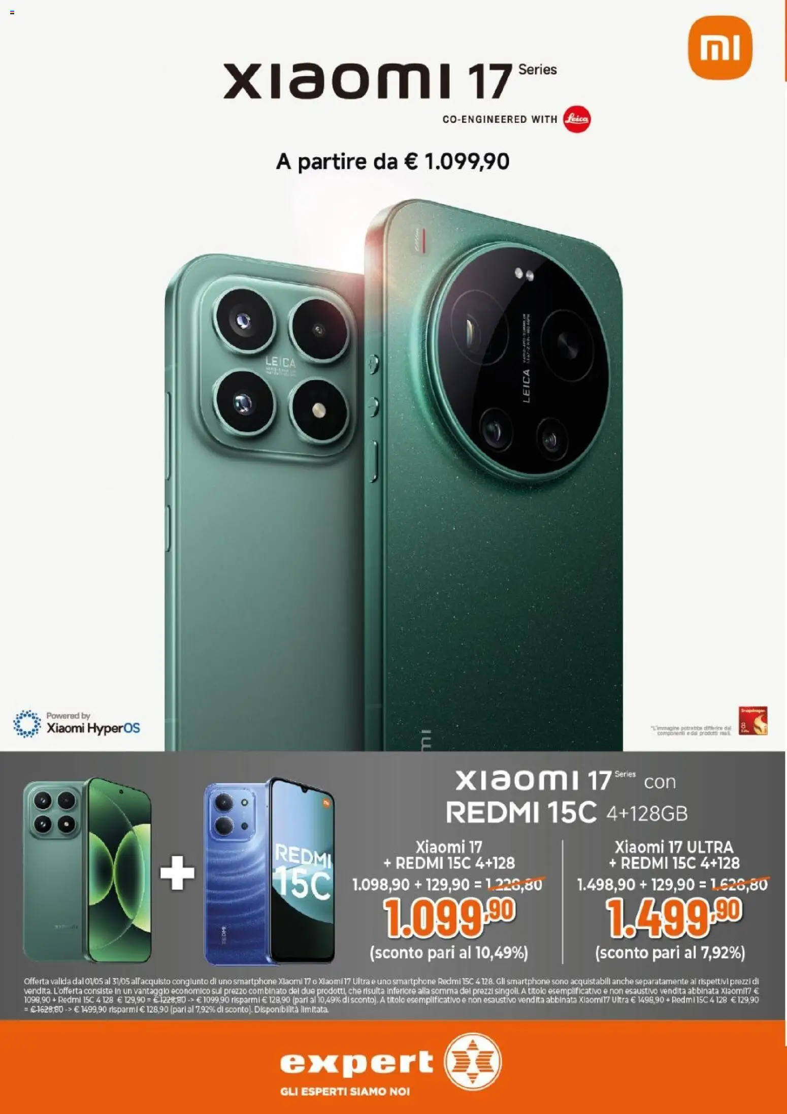 Volantino Expert del 07.05.2026 | Pagina: 8 | Prodotti: Xiaomi, Smartphone